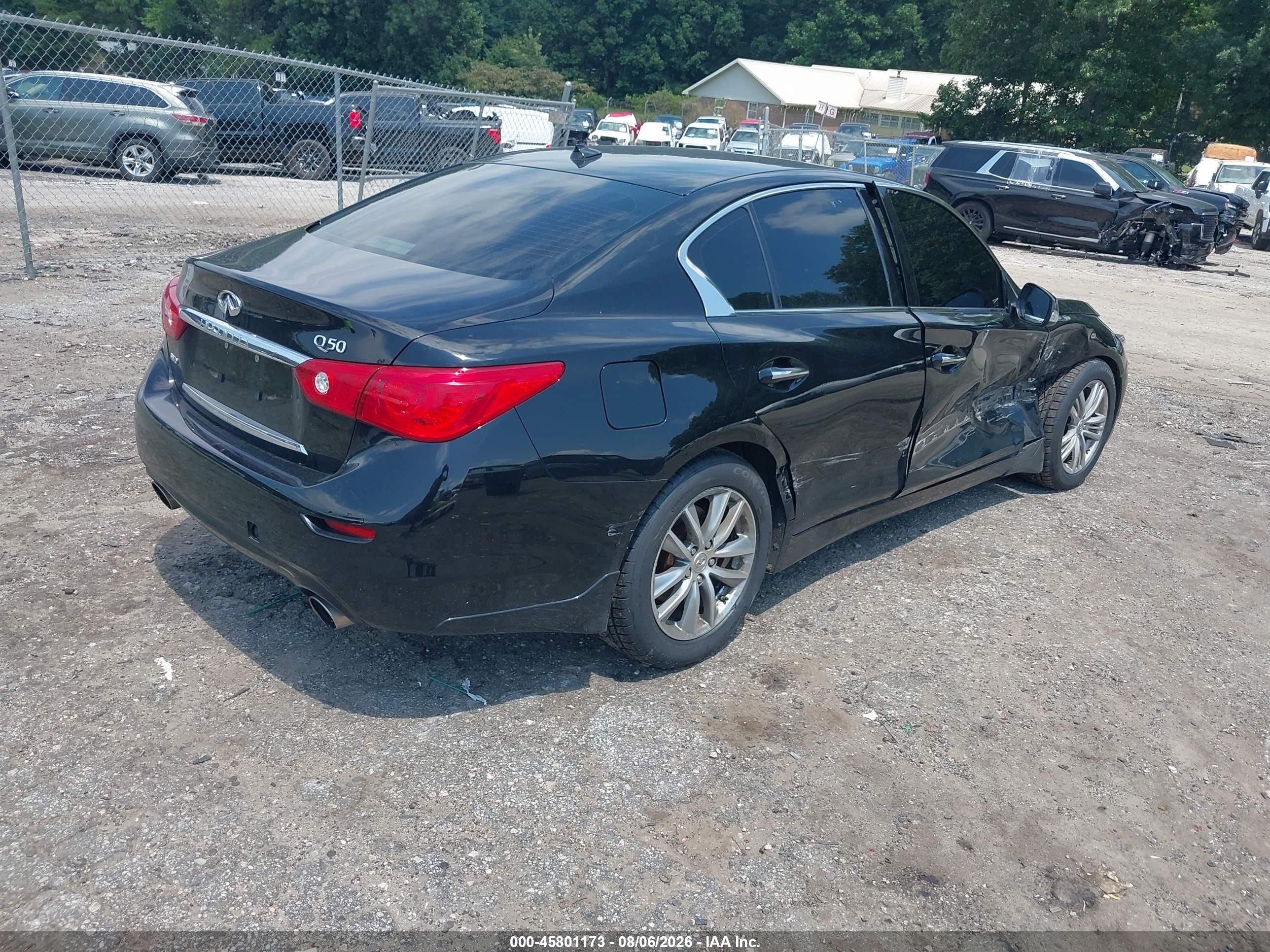 2014 Infiniti Q50 Premium Black vin: JN1BV7AR9EM684419