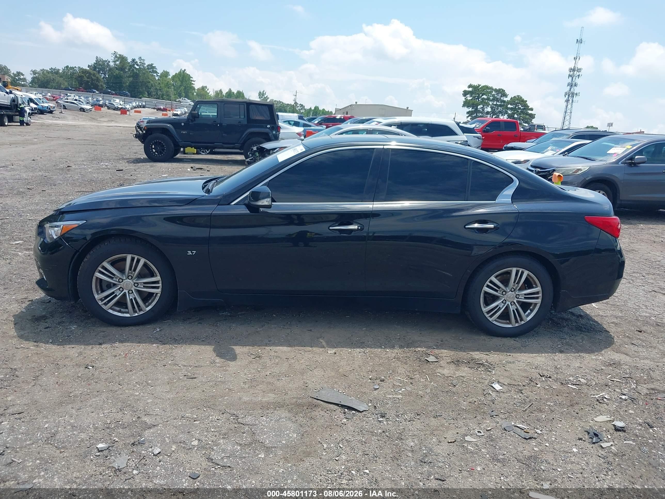 2014 Infiniti Q50 Premium Black vin: JN1BV7AR9EM684419