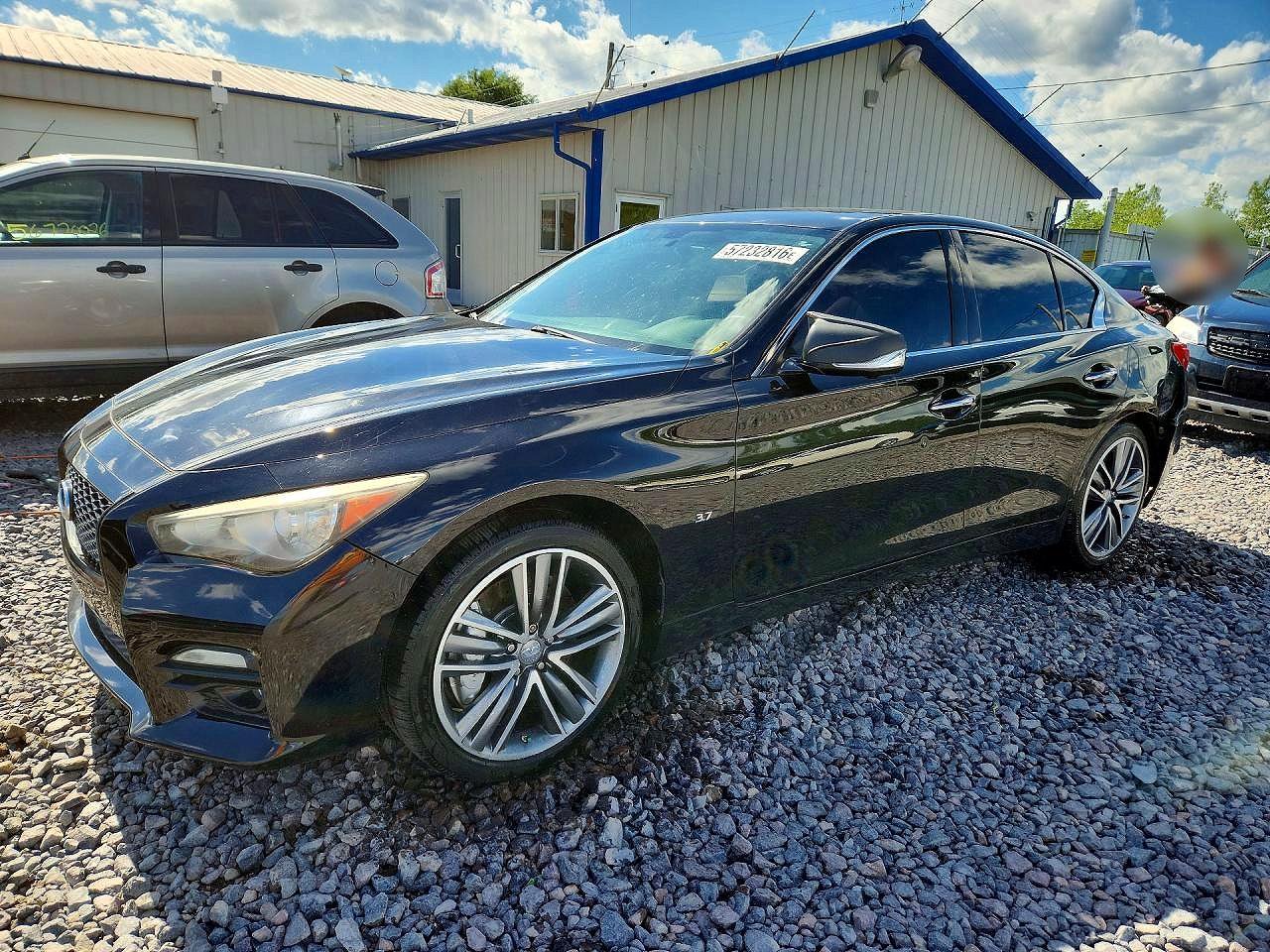 2014 Infiniti Q50 Base Black vin: JN1BV7AR9EM684906