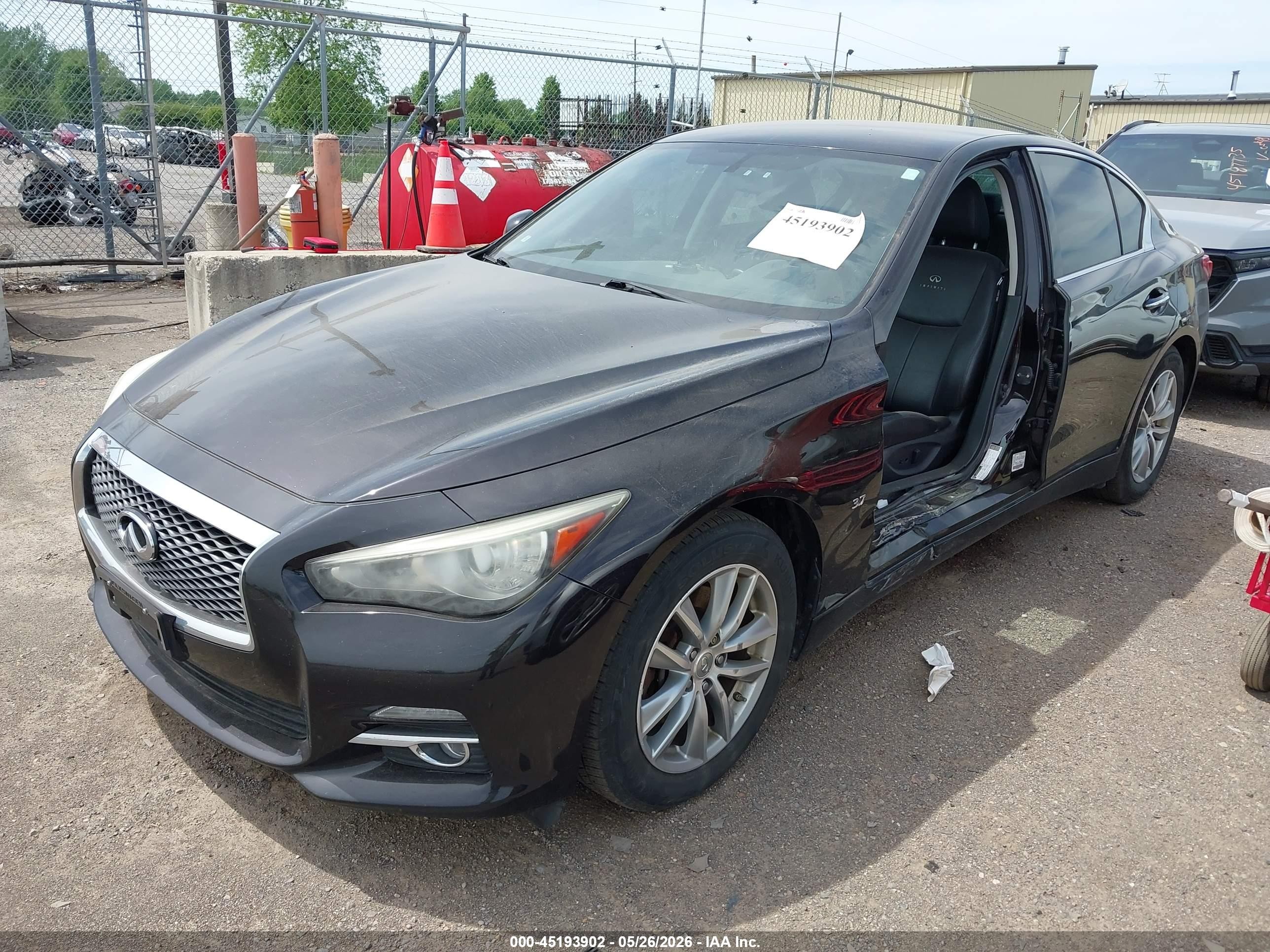 2014 Infiniti Q50   Black vin: JN1BV7AR9EM689135