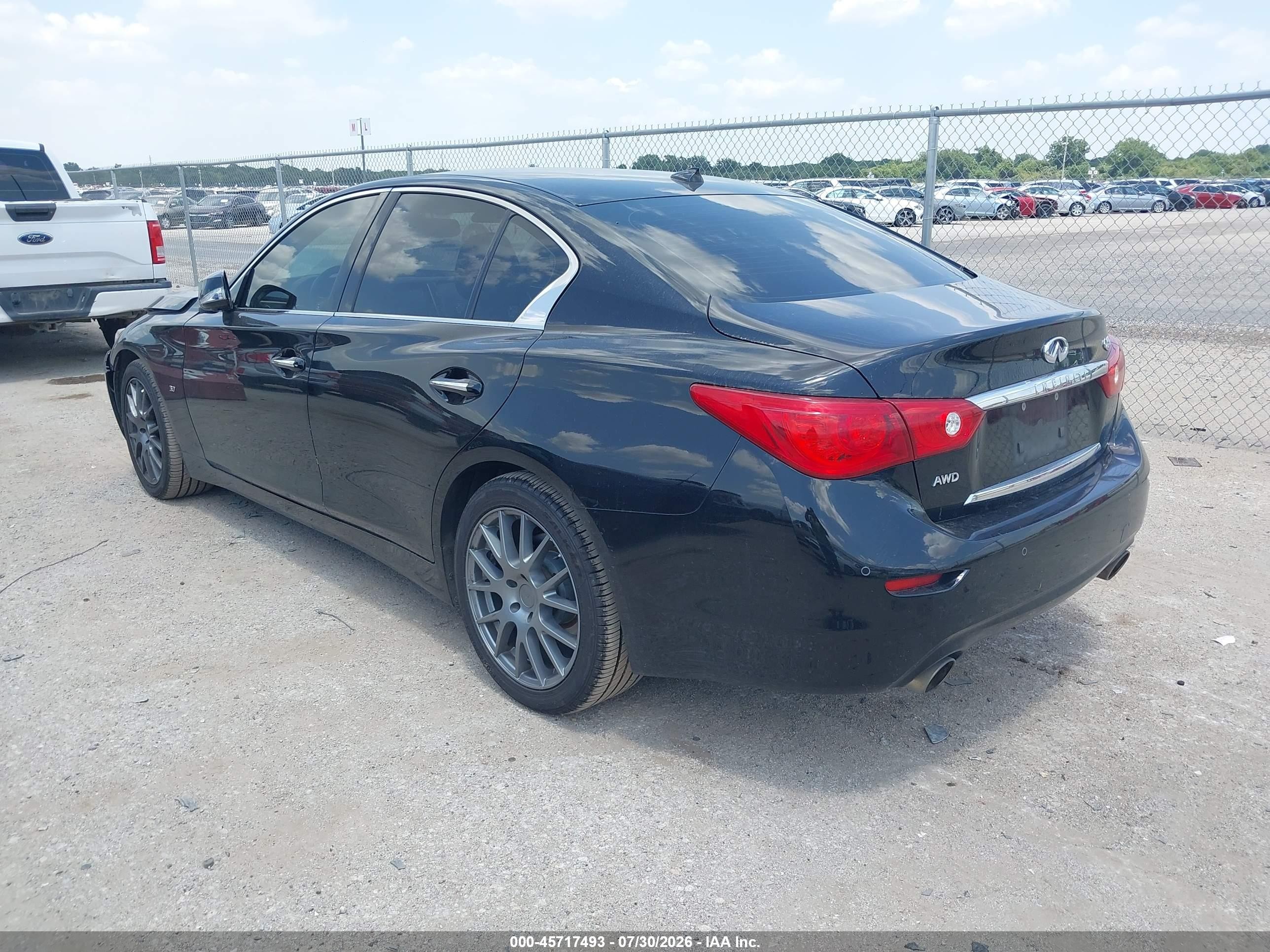 2014 Infiniti Q50 Premium Черный vin: JN1BV7AR9EM689314