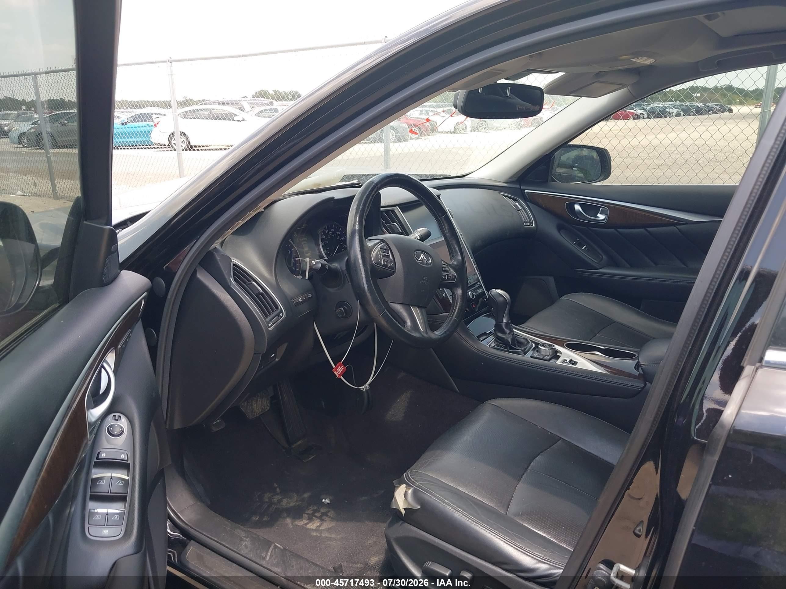 2014 Infiniti Q50 Premium Черный vin: JN1BV7AR9EM689314