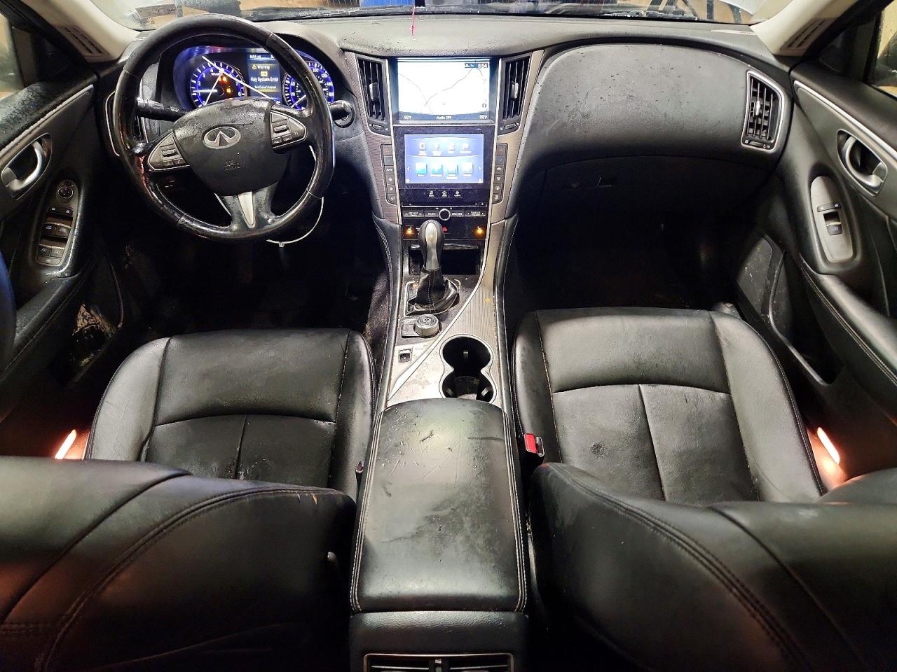 2014 Infiniti Q50 Base Silver vin: JN1BV7AR9EM689474