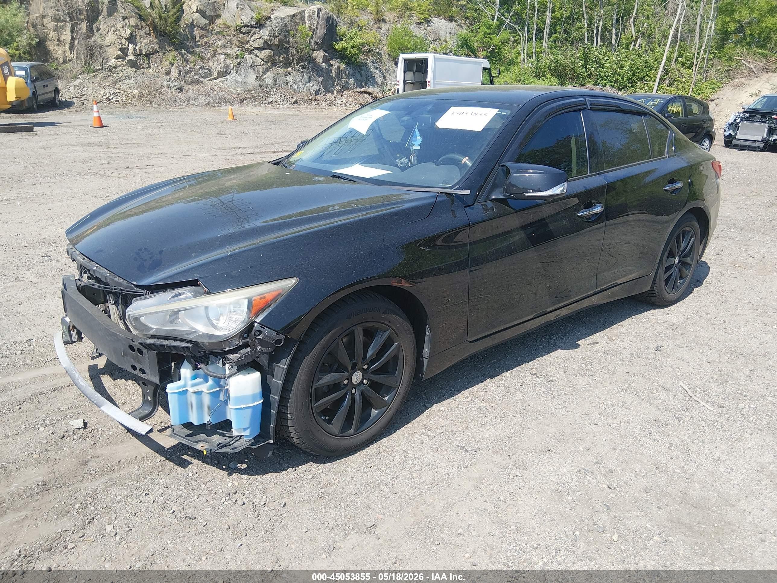 2014 Infiniti Q50 Premium Black vin: JN1BV7AR9EM691628