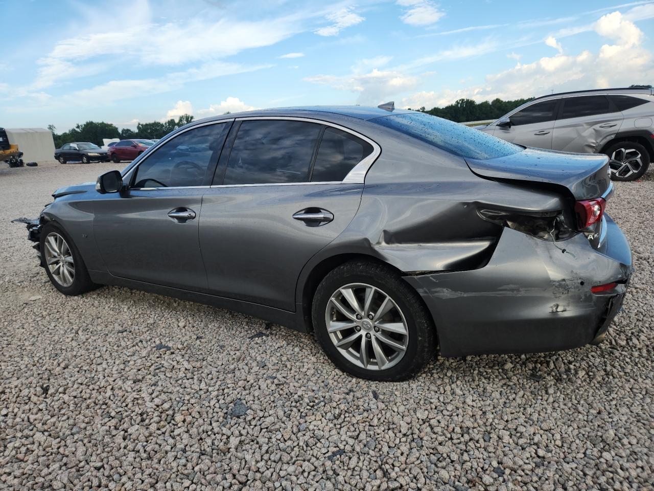 2014 Infiniti Q50 Premium Gray vin: JN1BV7AR9EM698630