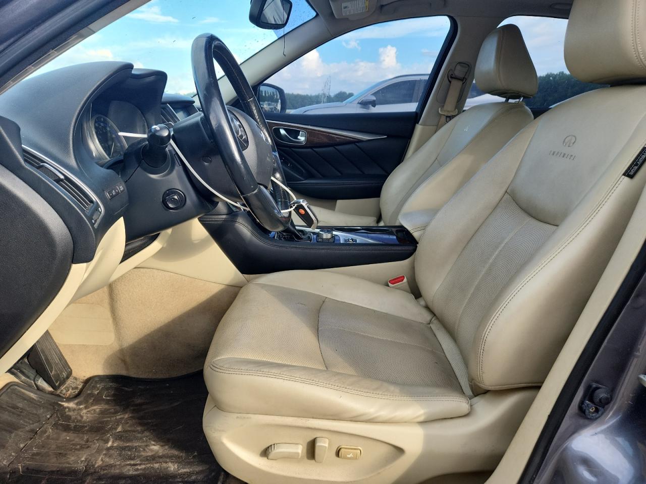 2014 Infiniti Q50 Premium Gray vin: JN1BV7AR9EM698630