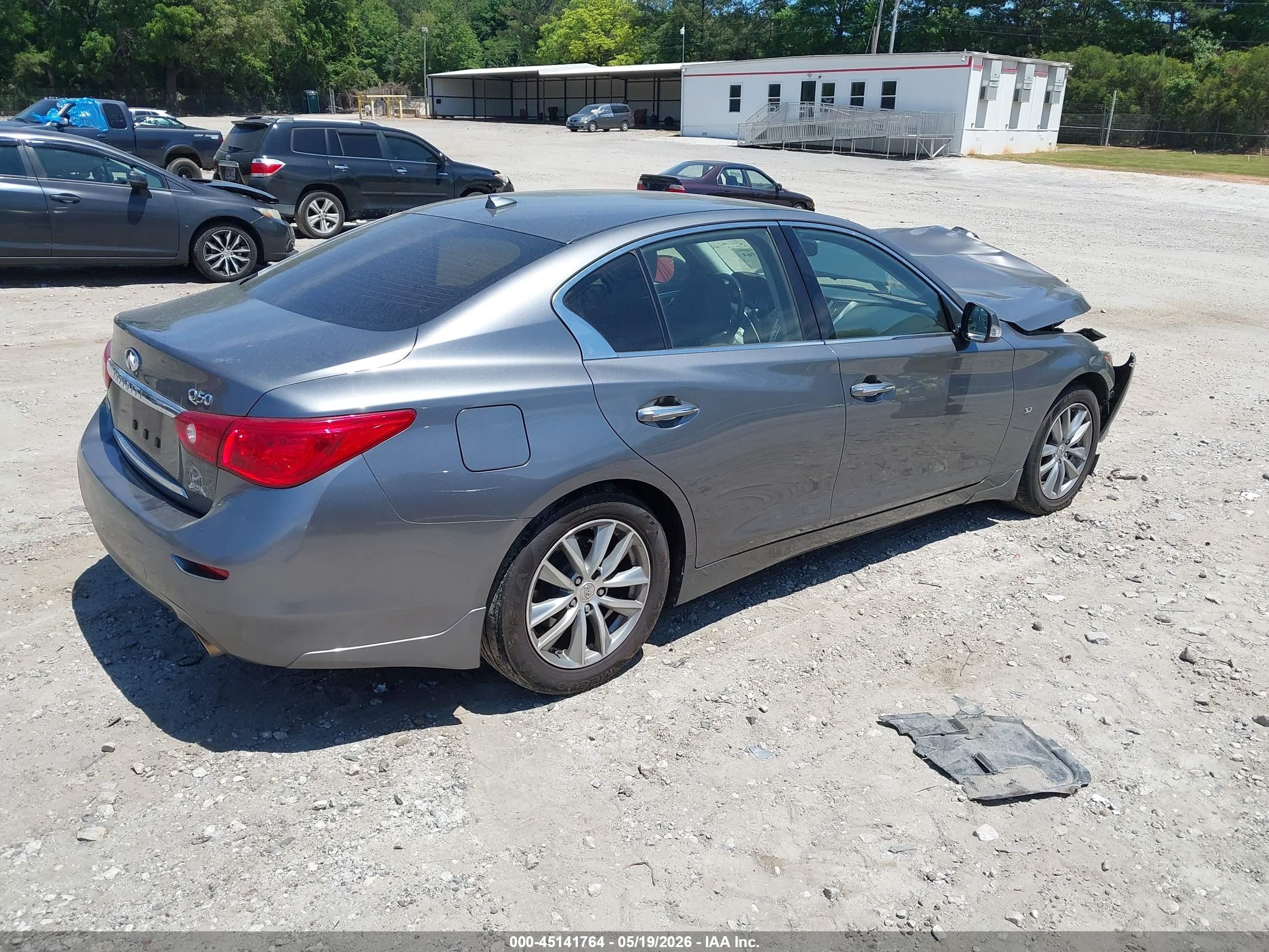 2014 Infiniti Q50 Premium Gray vin: JN1BV7AR9EM701669