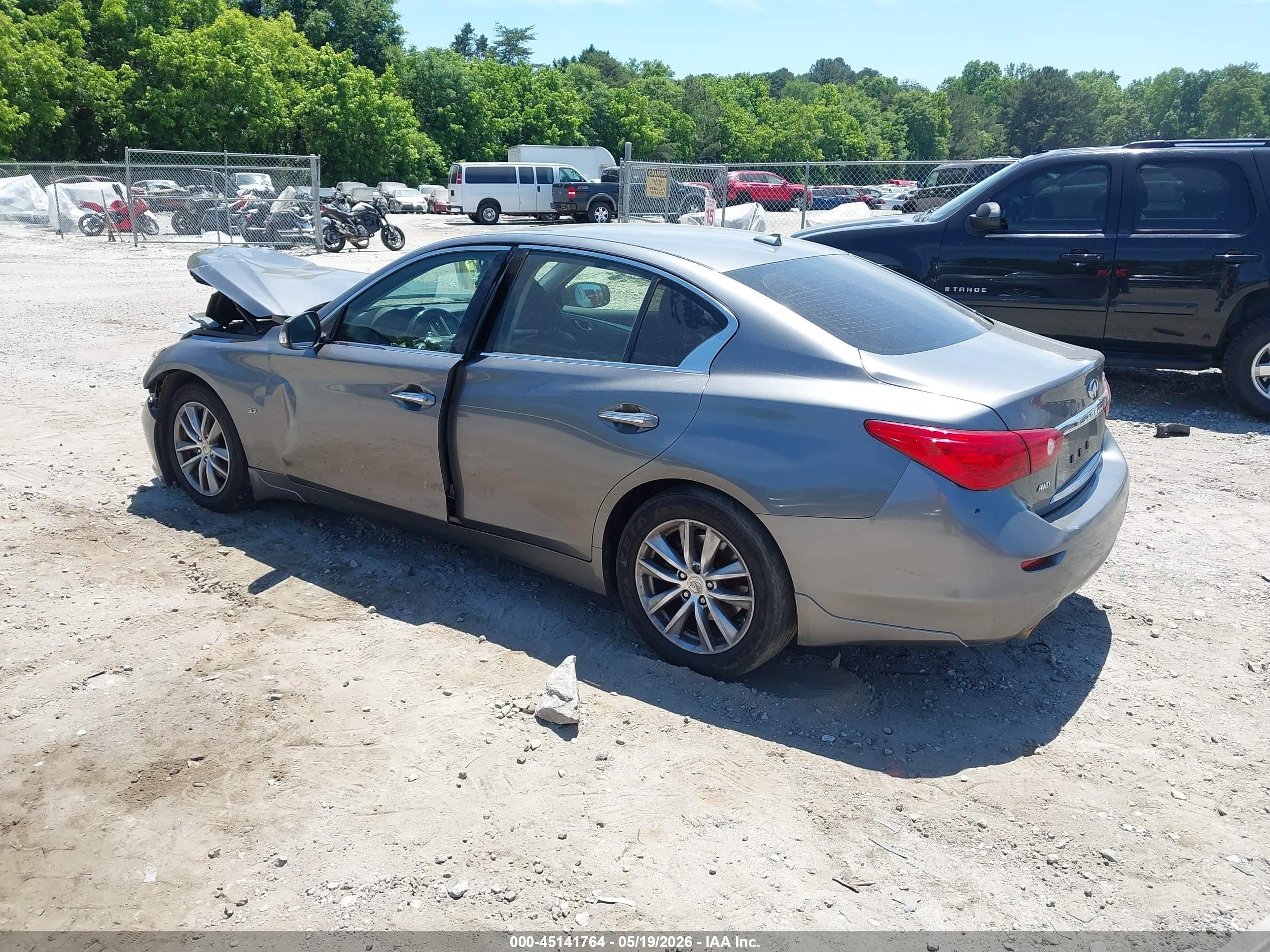 2014 Infiniti Q50 Premium Gray vin: JN1BV7AR9EM701669