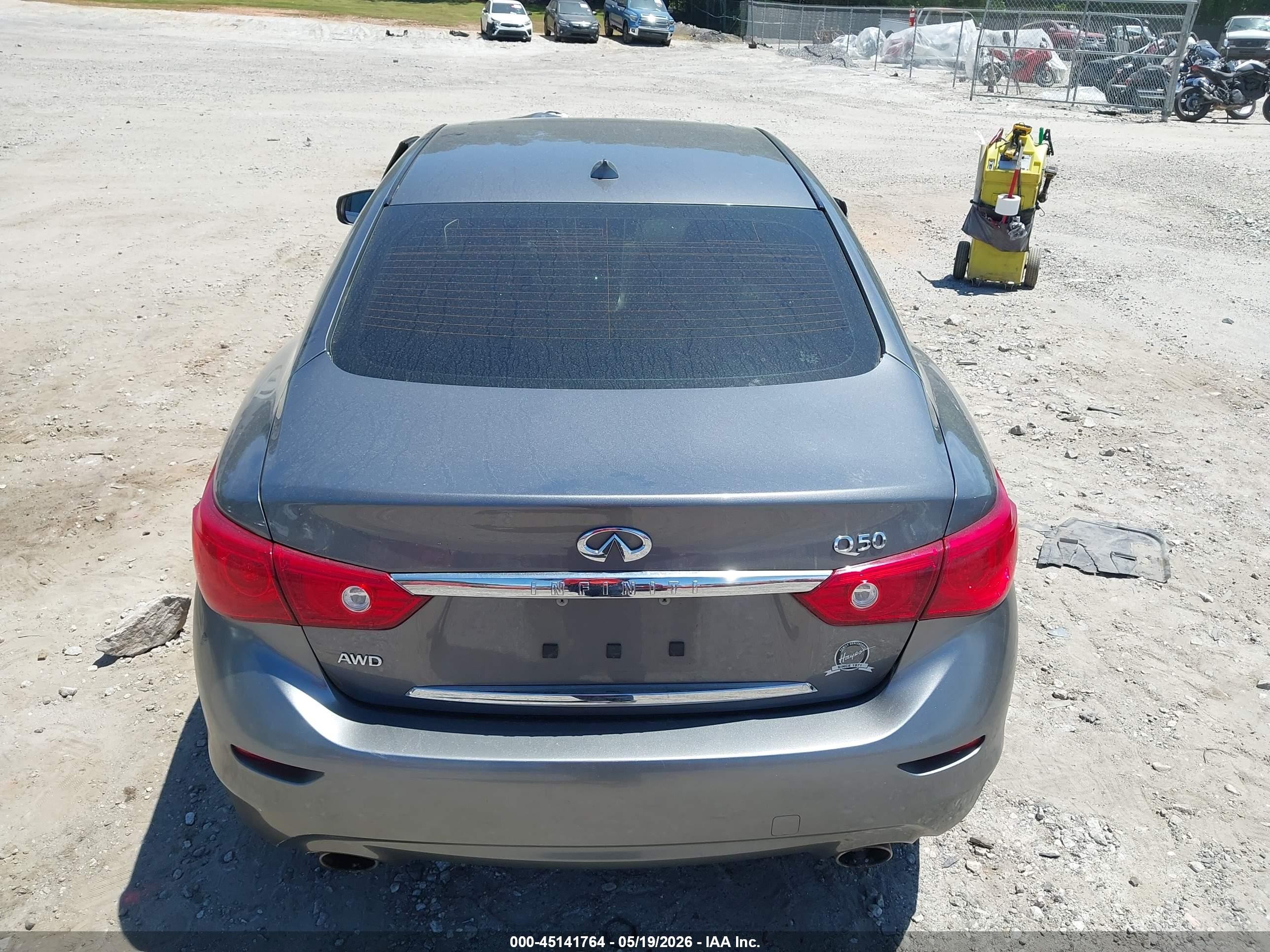 2014 Infiniti Q50 Premium Gray vin: JN1BV7AR9EM701669