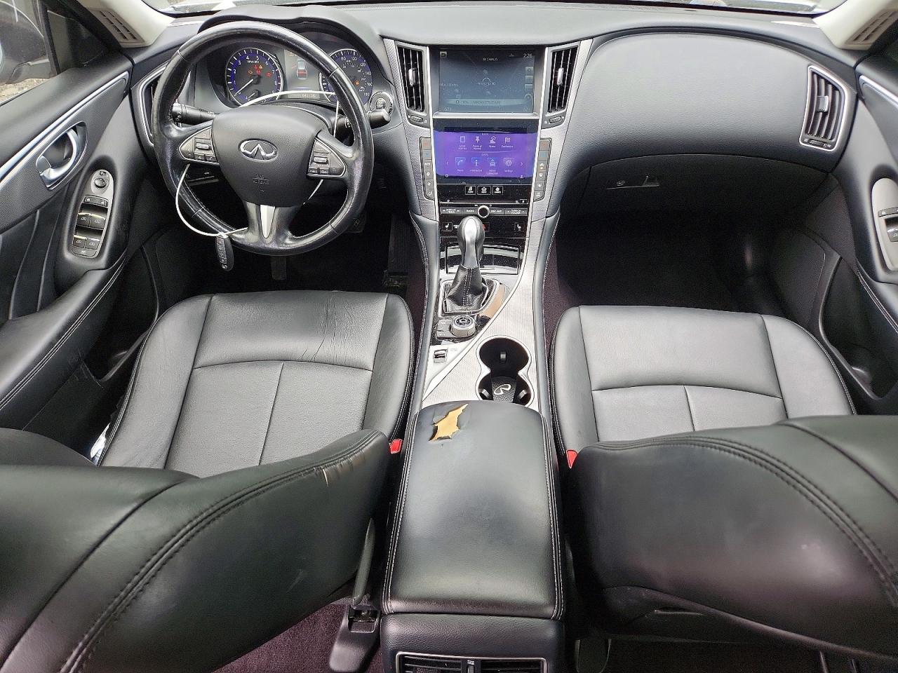 2014 Infiniti Q50 Premium Silver vin: JN1BV7AR9EM702515