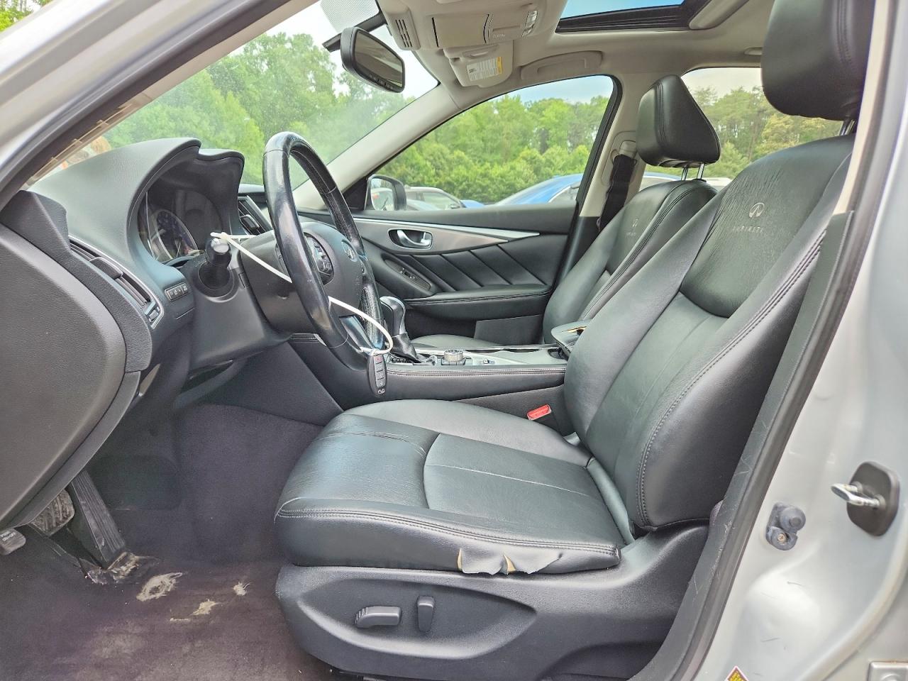 2014 Infiniti Q50 Premium Silver vin: JN1BV7AR9EM702515