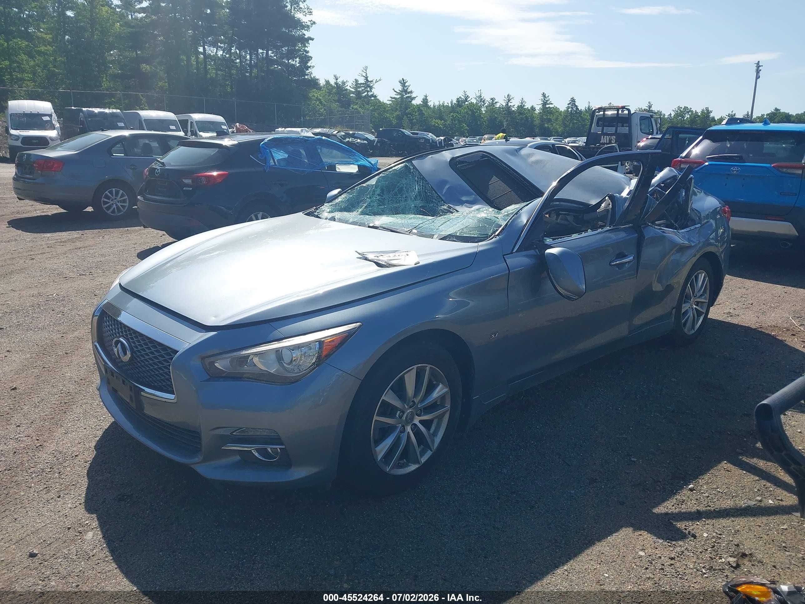 2014 Infiniti Q50 Premium Gray vin: JN1BV7AR9EM703969