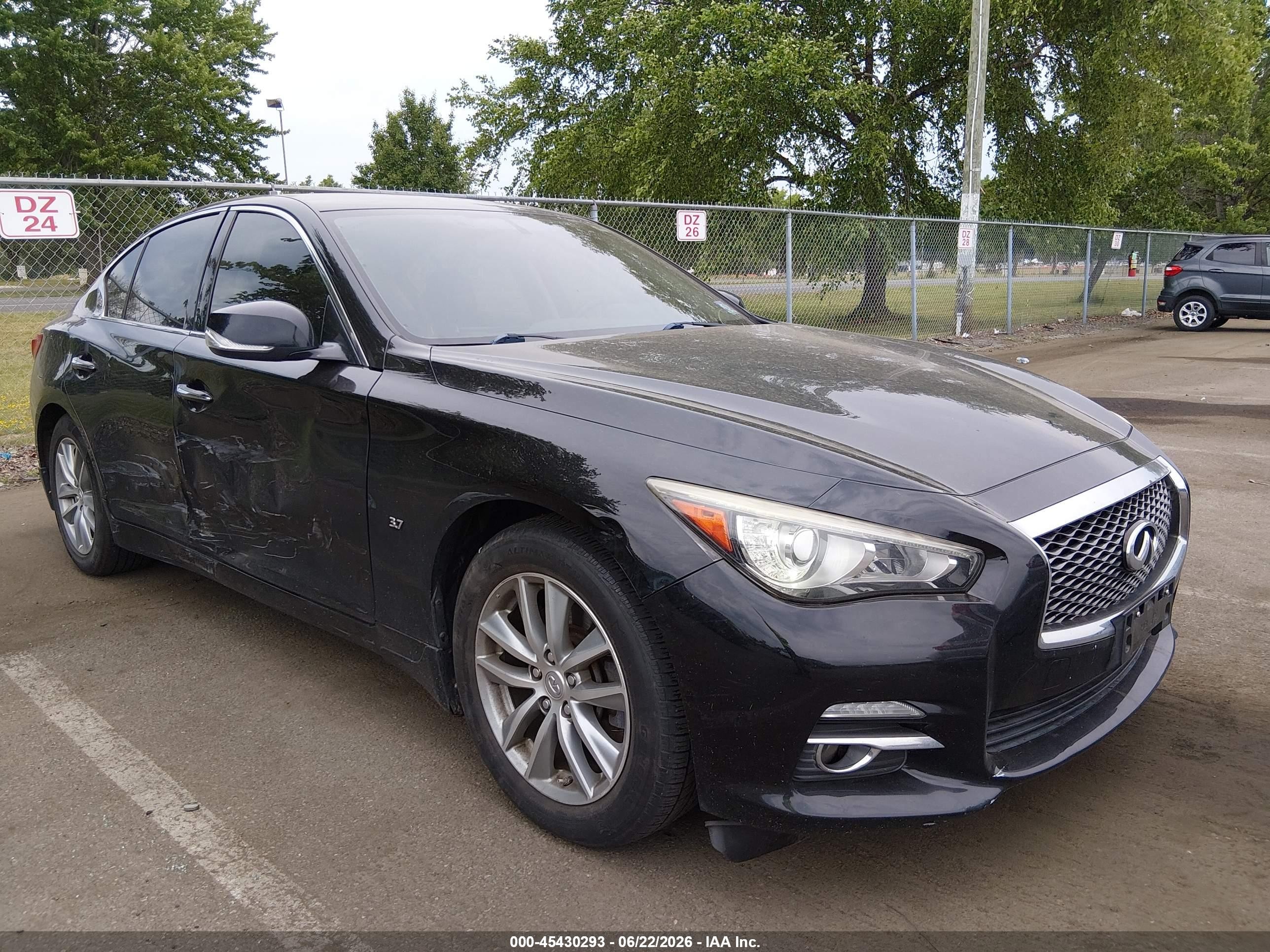 2014 Infiniti Q50 Premium Black vin: JN1BV7AR9EM705172