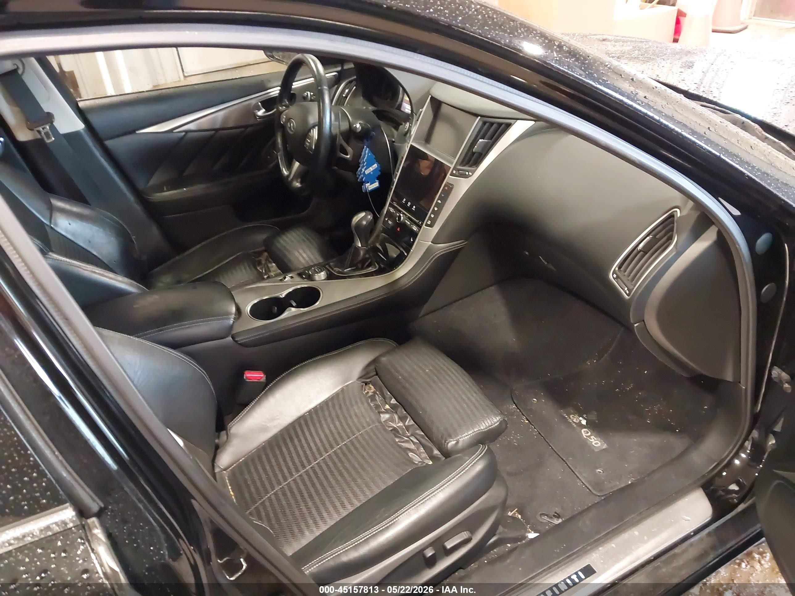 2015 Infiniti Q50 Sport Black vin: JN1BV7AR9FM393839