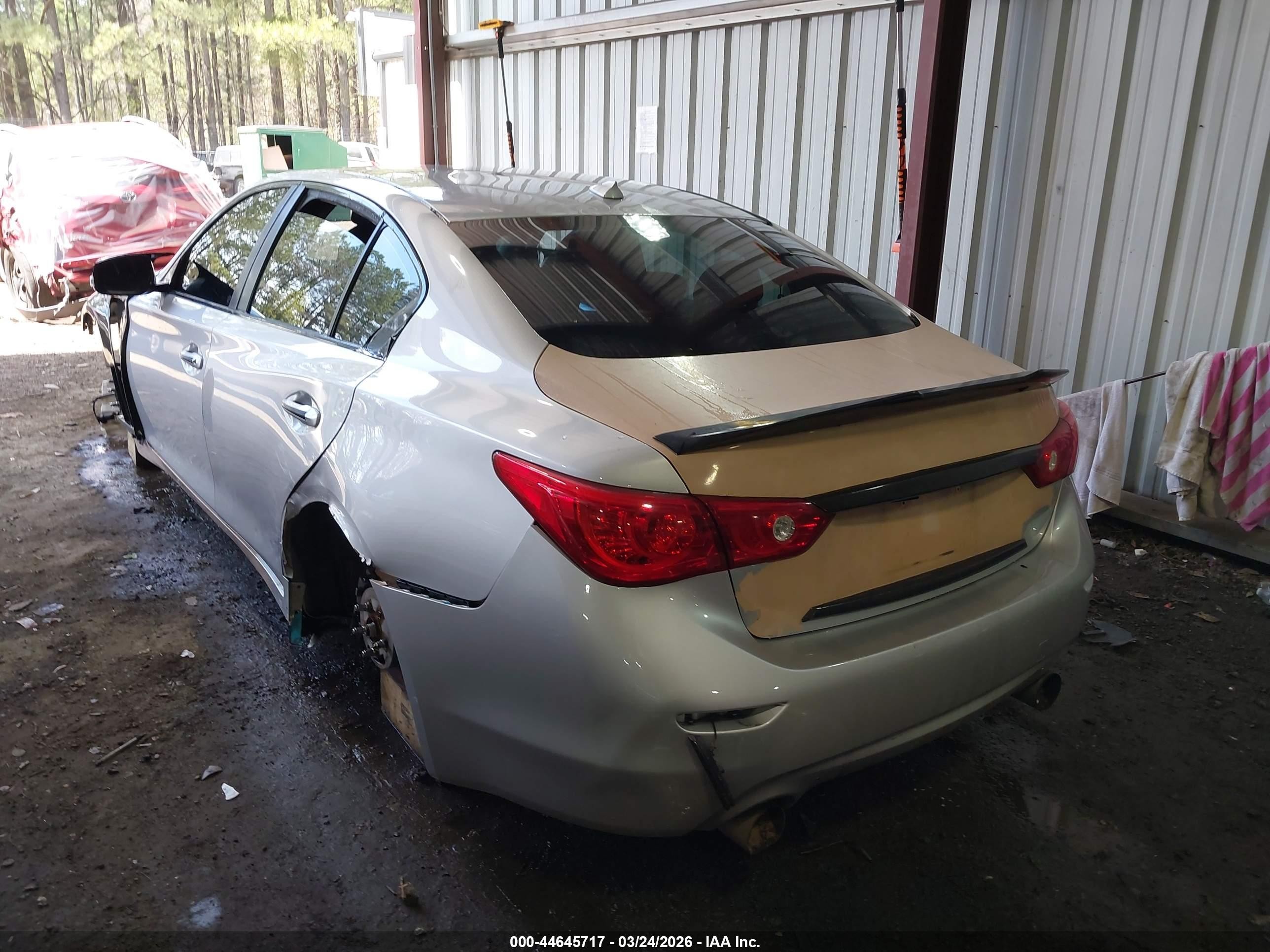 2015 Infiniti Q50 Premium/sport Gray vin: JN1BV7AR9FM395879