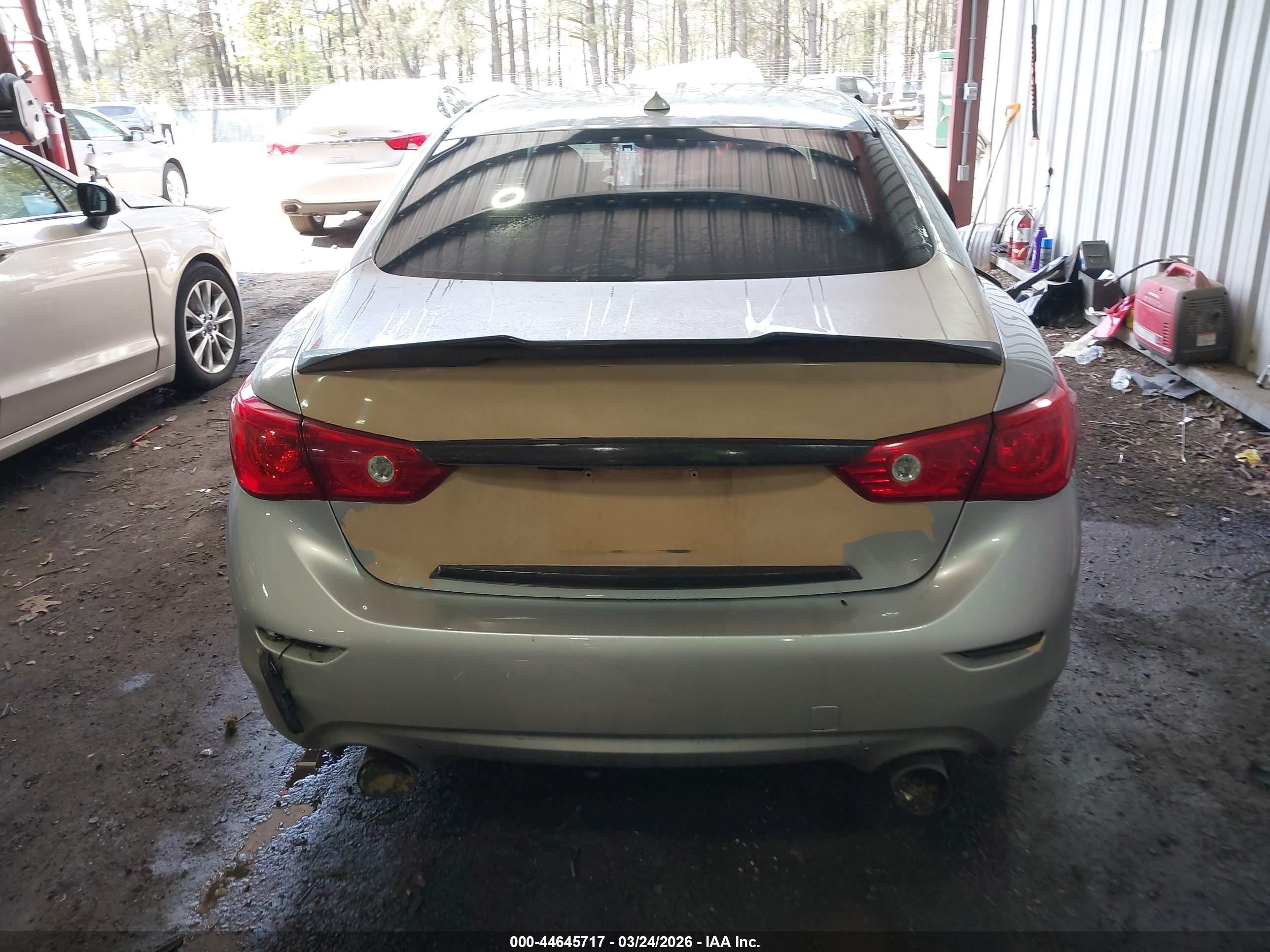 2015 Infiniti Q50 Premium/sport Gray vin: JN1BV7AR9FM395879