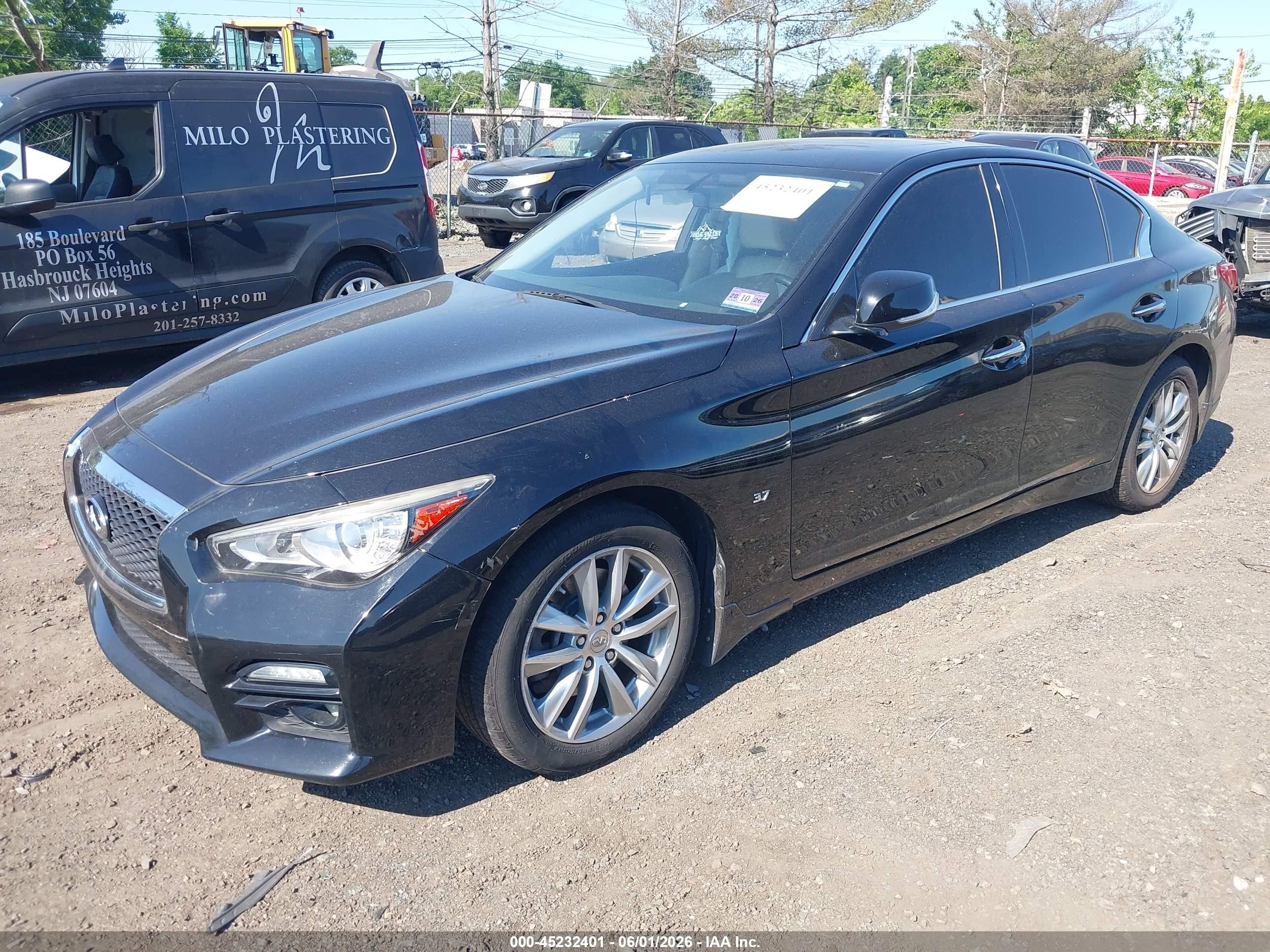 2015 Infiniti Q50   Black vin: JN1BV7AR9FM397146