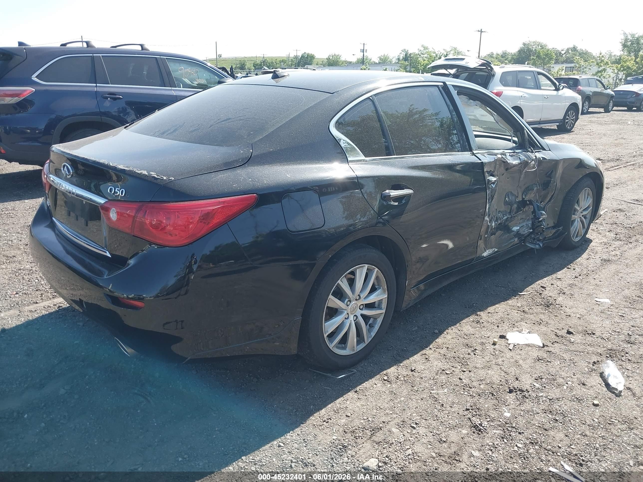 2015 Infiniti Q50   Black vin: JN1BV7AR9FM397146