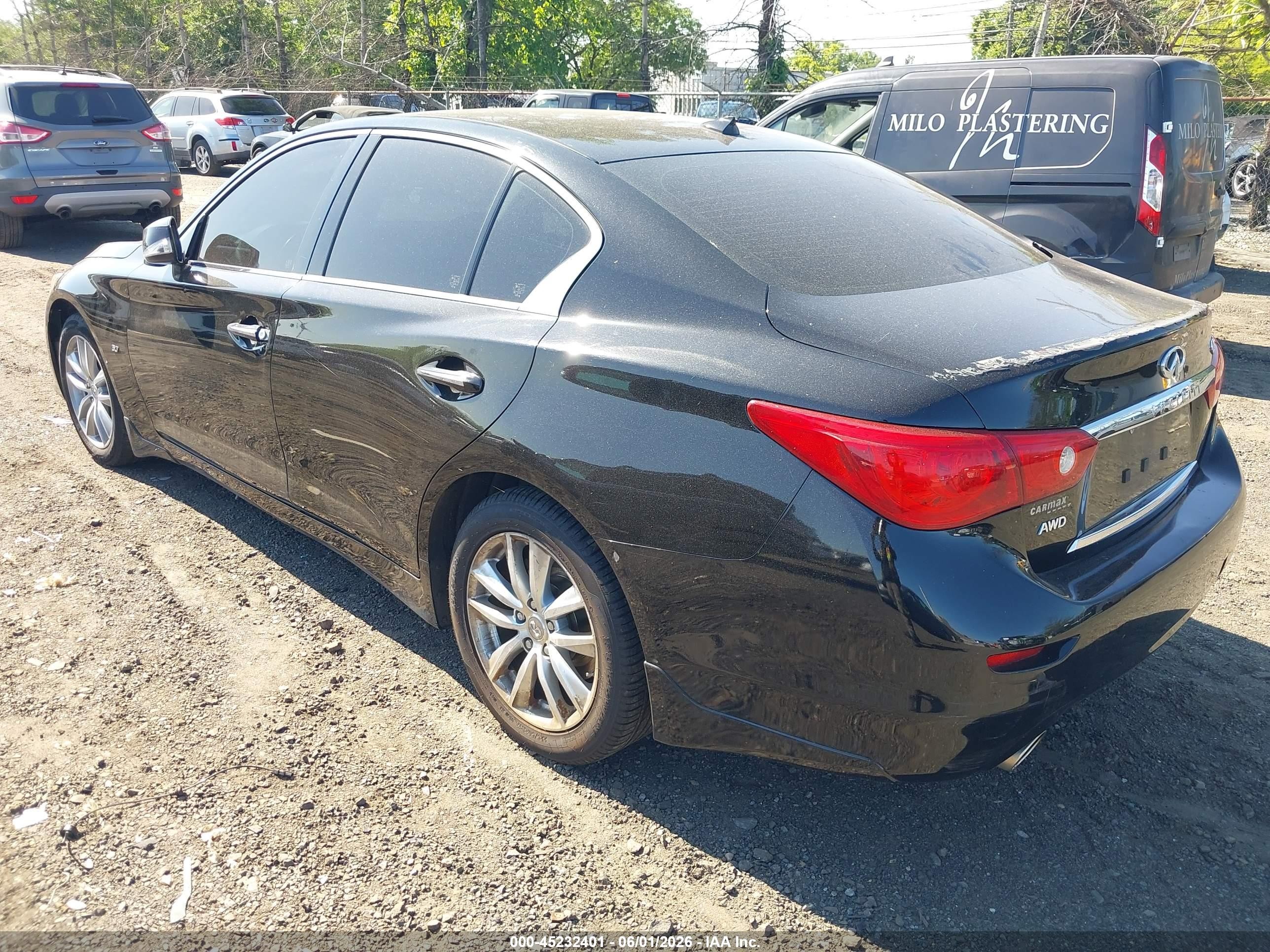 2015 Infiniti Q50   Black vin: JN1BV7AR9FM397146