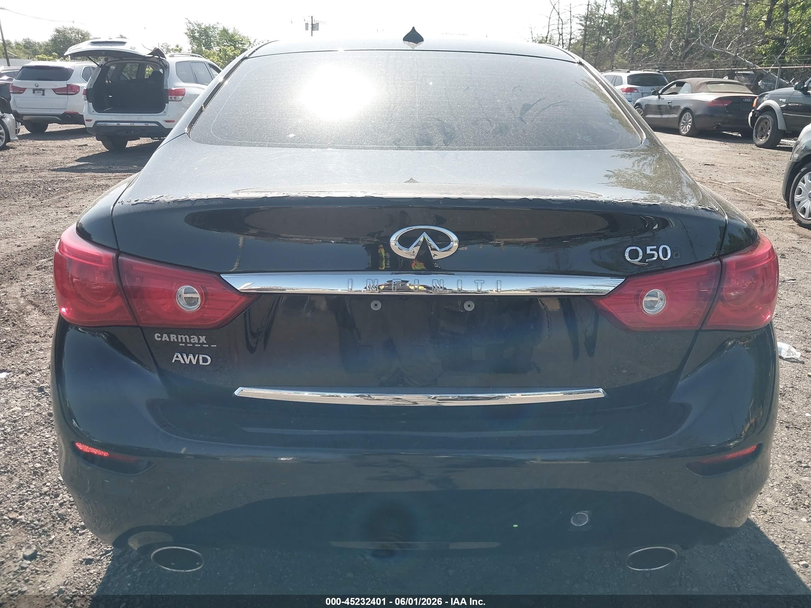 2015 Infiniti Q50   Black vin: JN1BV7AR9FM397146