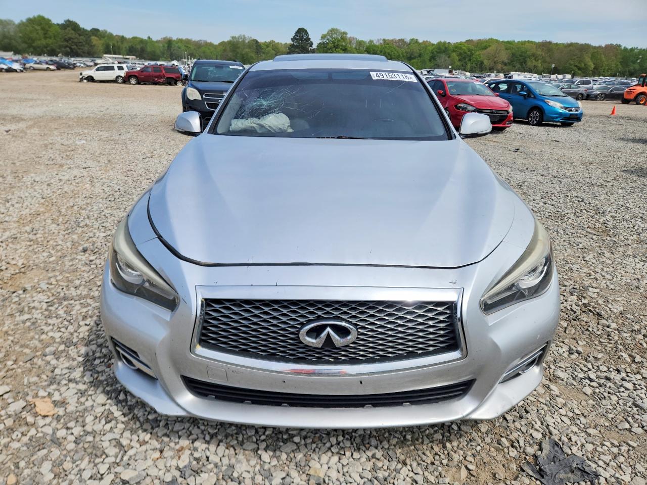 2015 Infiniti Q50 Base Silver vin: JN1BV7AR9FM398684