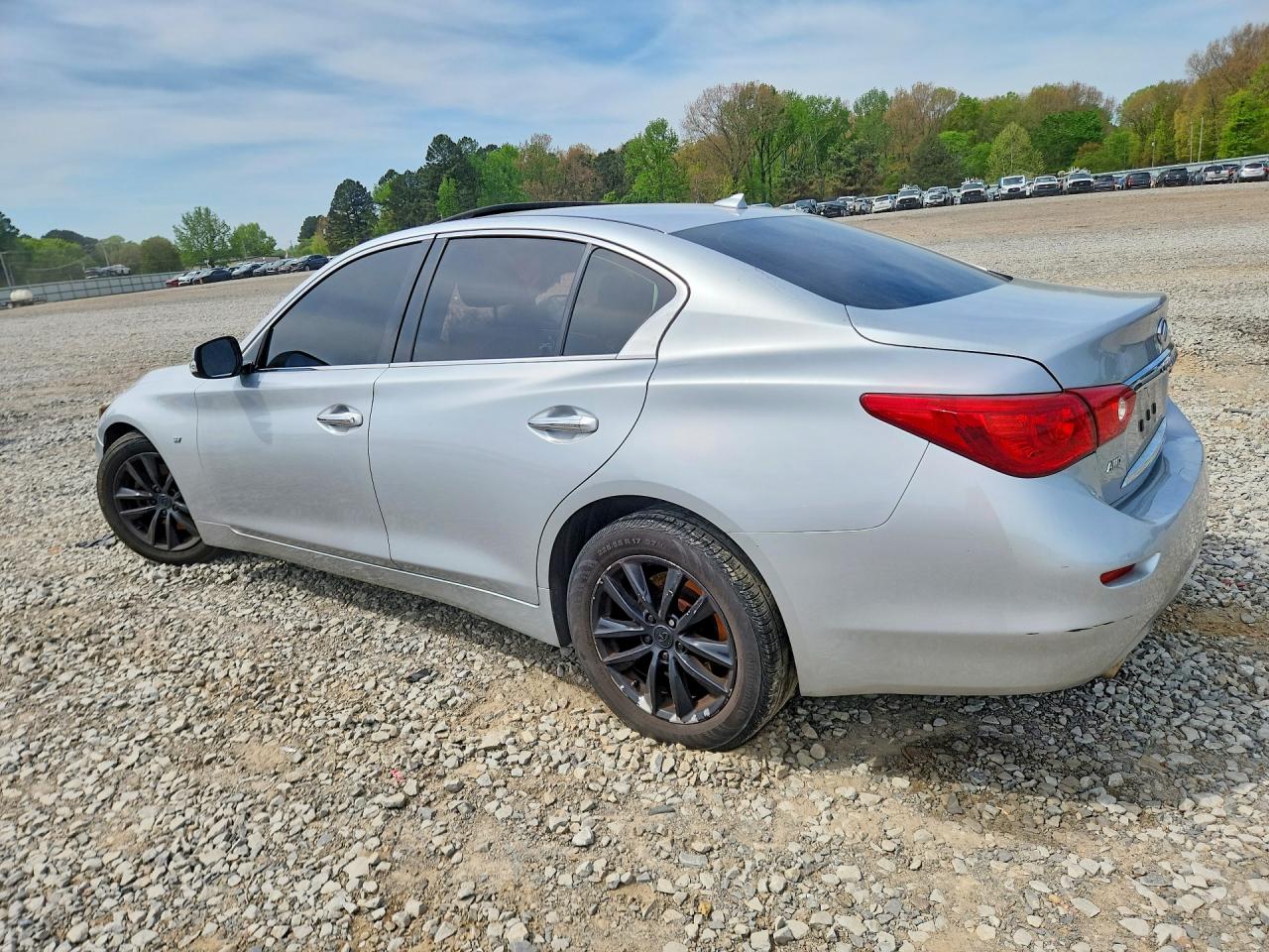 2015 Infiniti Q50 Base Silver vin: JN1BV7AR9FM398684