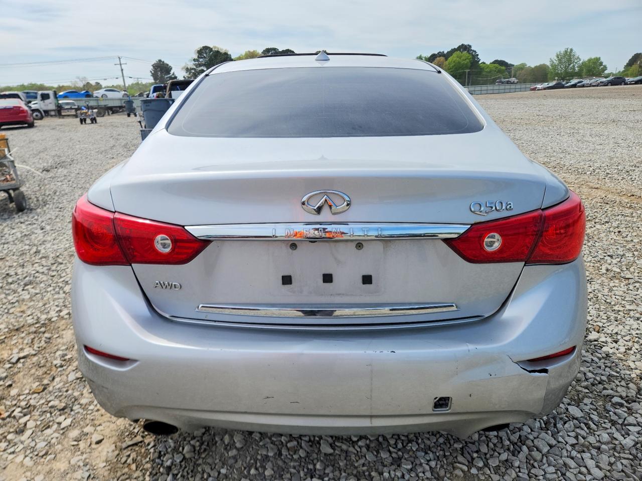 2015 Infiniti Q50 Base Silver vin: JN1BV7AR9FM398684