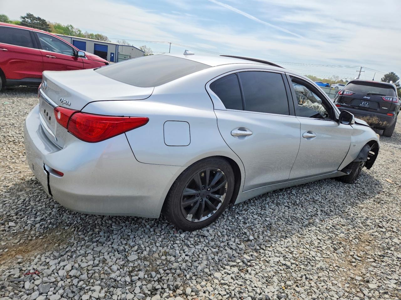 2015 Infiniti Q50 Base Silver vin: JN1BV7AR9FM398684
