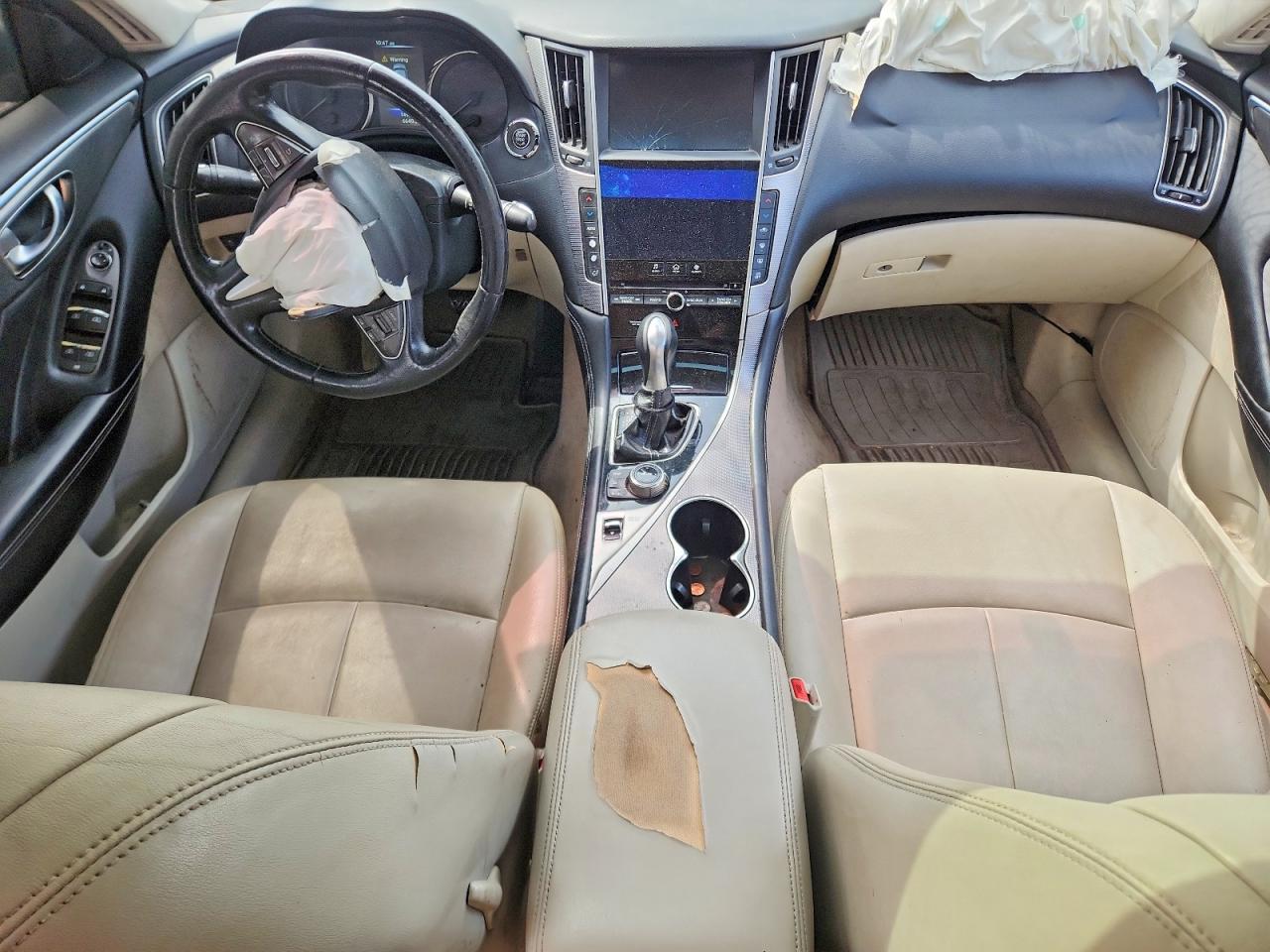 2015 Infiniti Q50 Base Silver vin: JN1BV7AR9FM398684