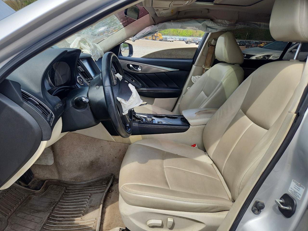 2015 Infiniti Q50 Base Silver vin: JN1BV7AR9FM398684