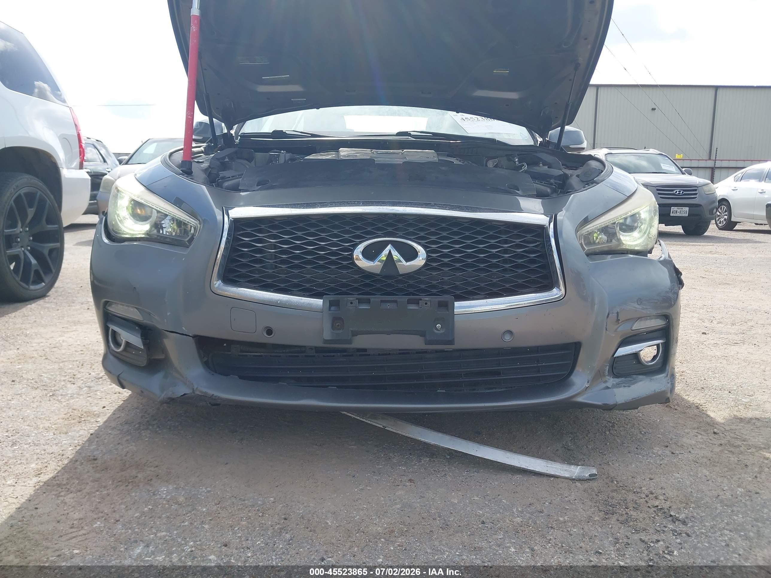 2015 Infiniti Q50 Premium Gray vin: JN1BV7AR9FM399804