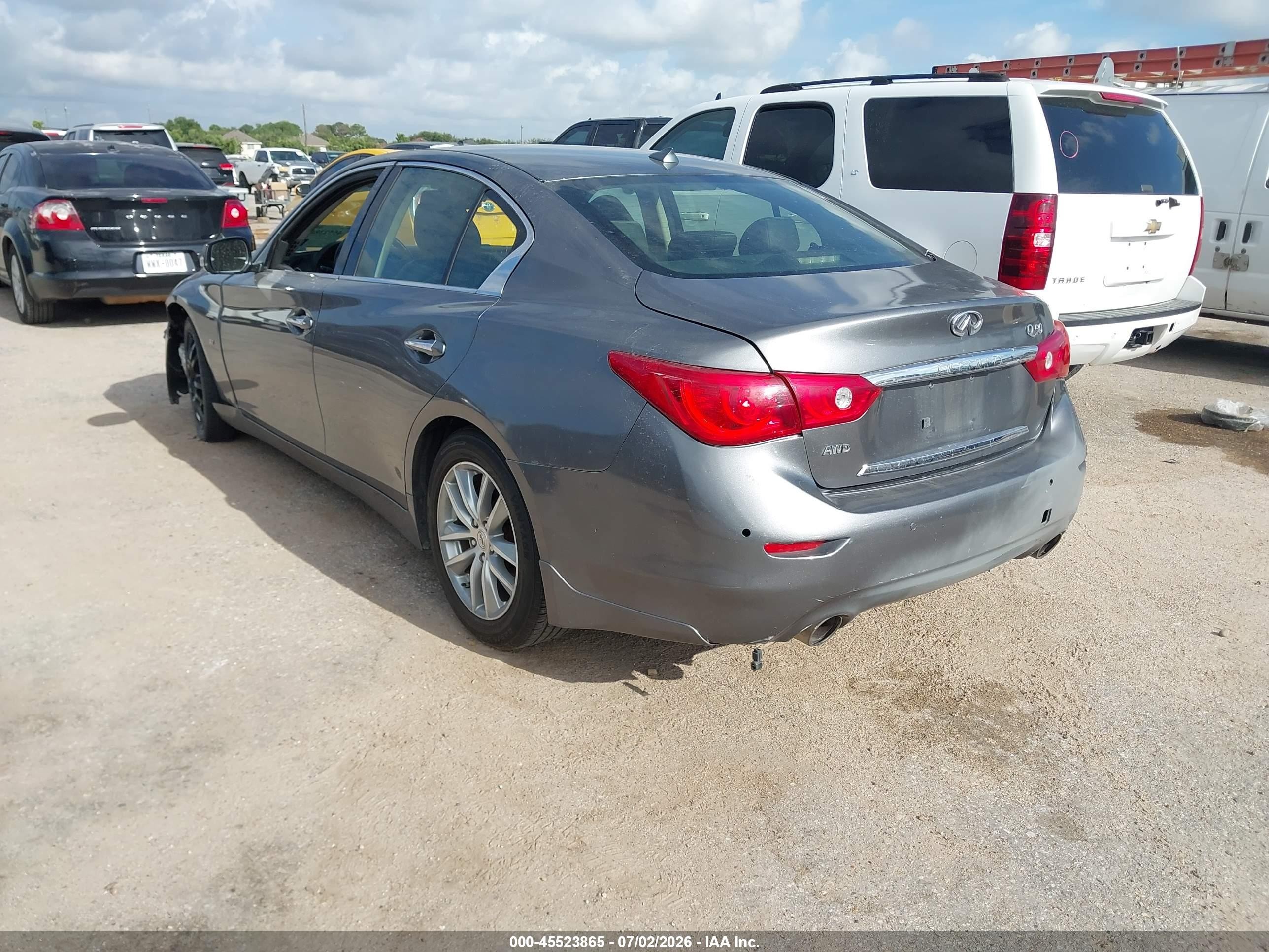 2015 Infiniti Q50 Premium Gray vin: JN1BV7AR9FM399804
