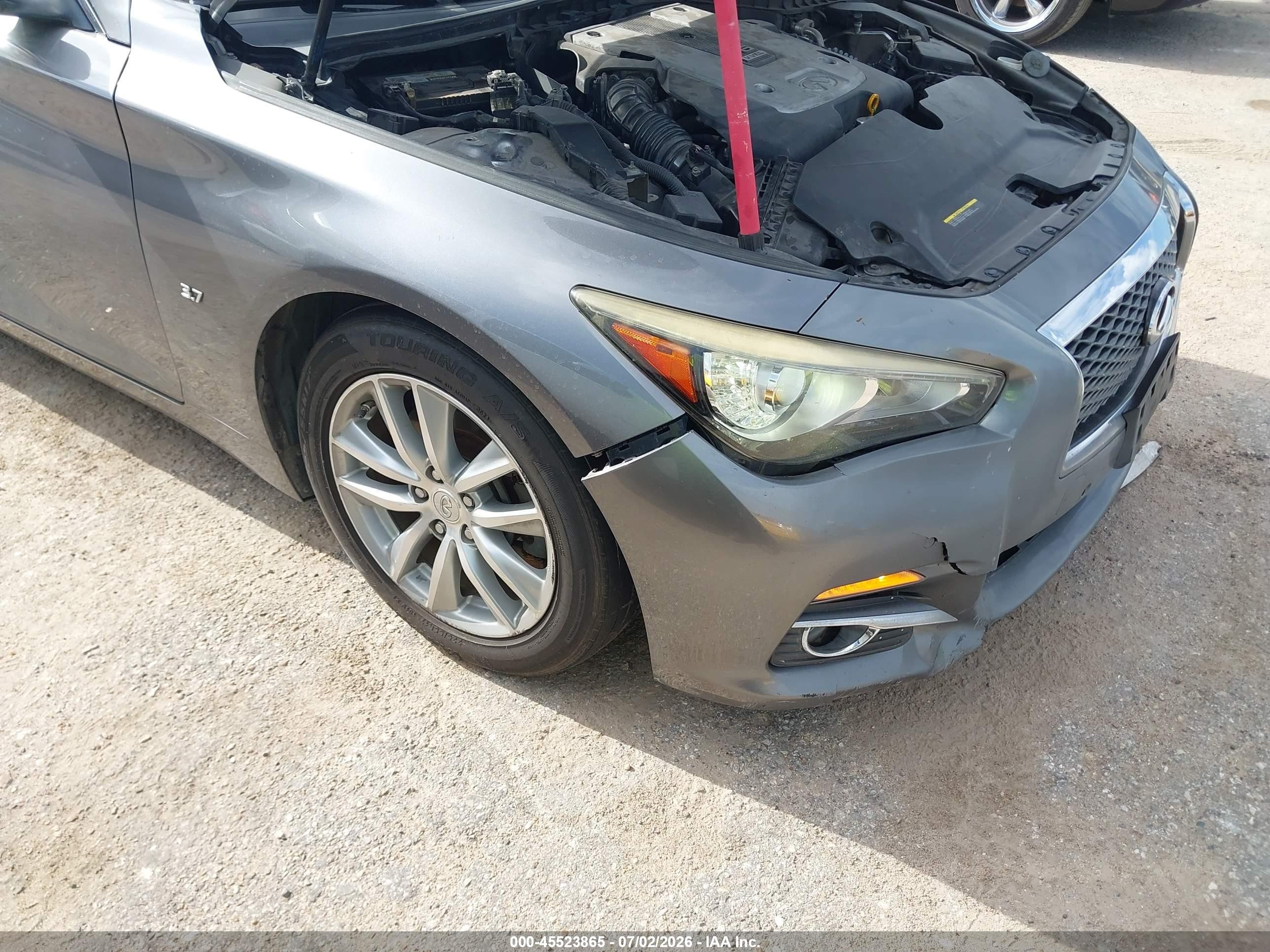 2015 Infiniti Q50 Premium Gray vin: JN1BV7AR9FM399804