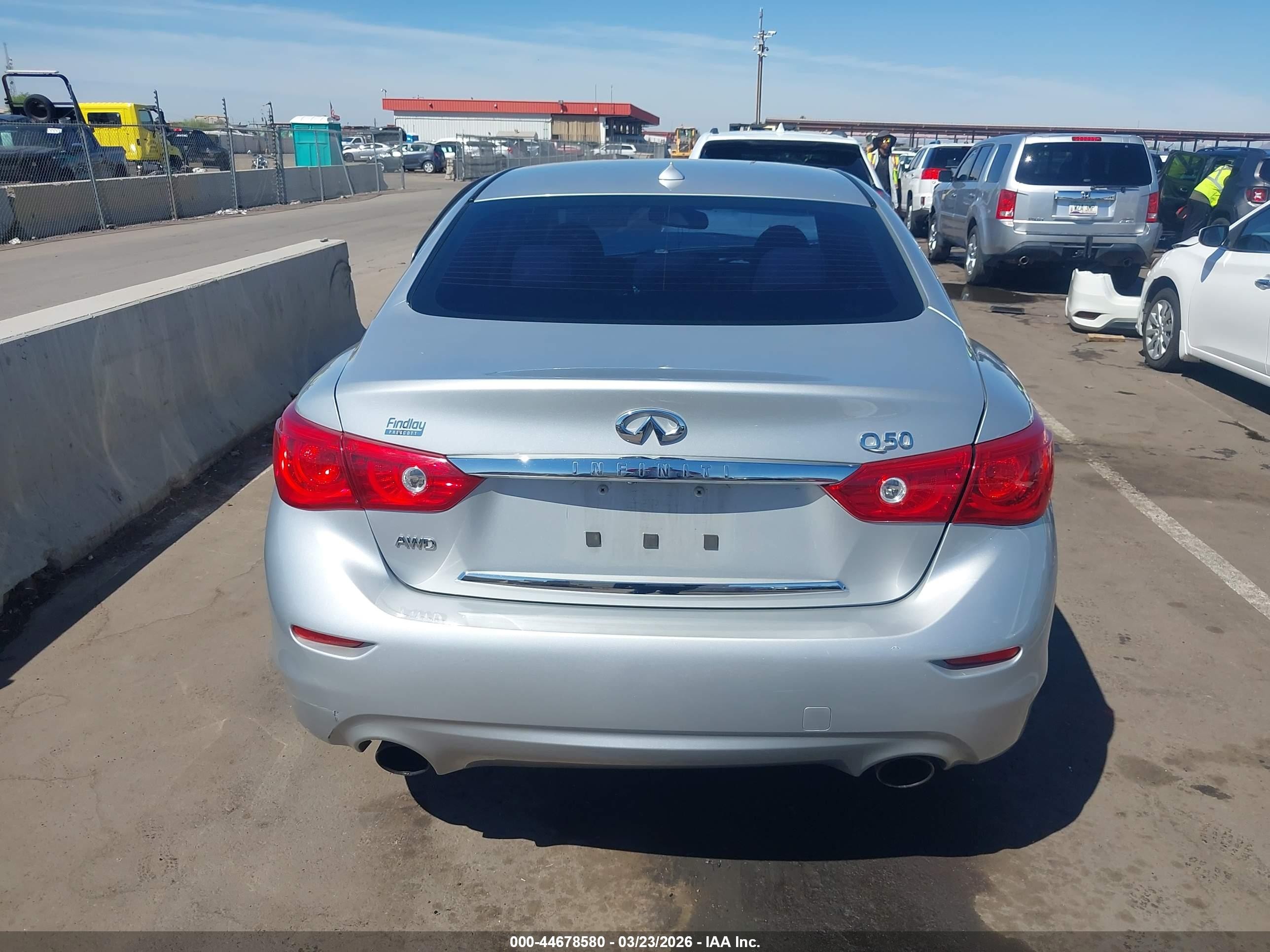 2015 Infiniti Q50 Premium Silver vin: JN1BV7AR9FM405231