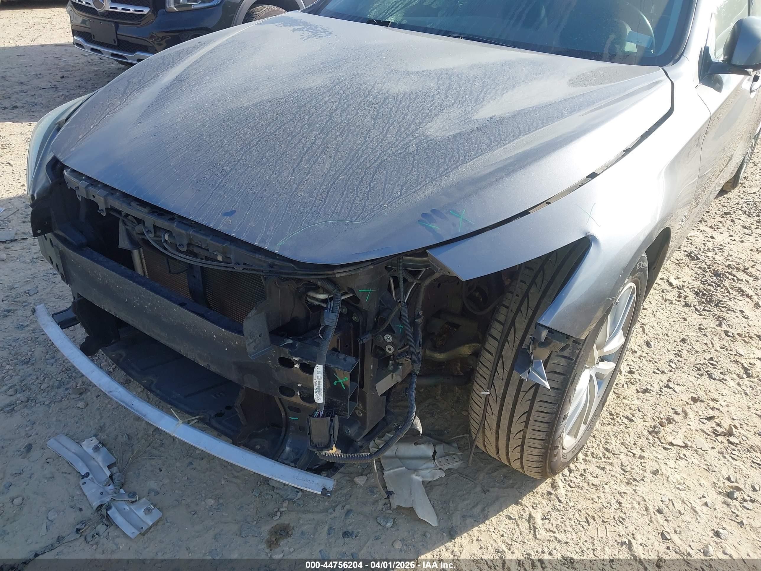 2015 Infiniti Q50 Premium Серый vin: JN1BV7AR9FM407173