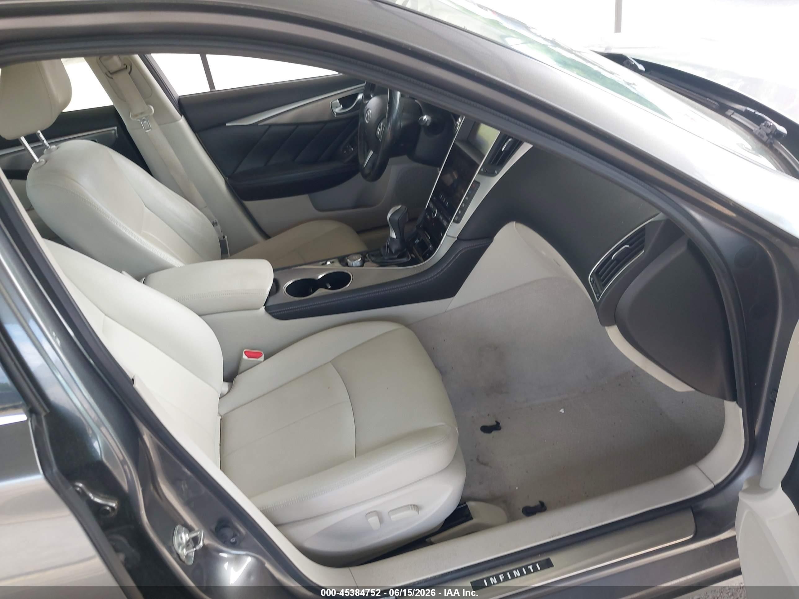 2015 Infiniti Q50 Premium Gray vin: JN1BV7AR9FM408338
