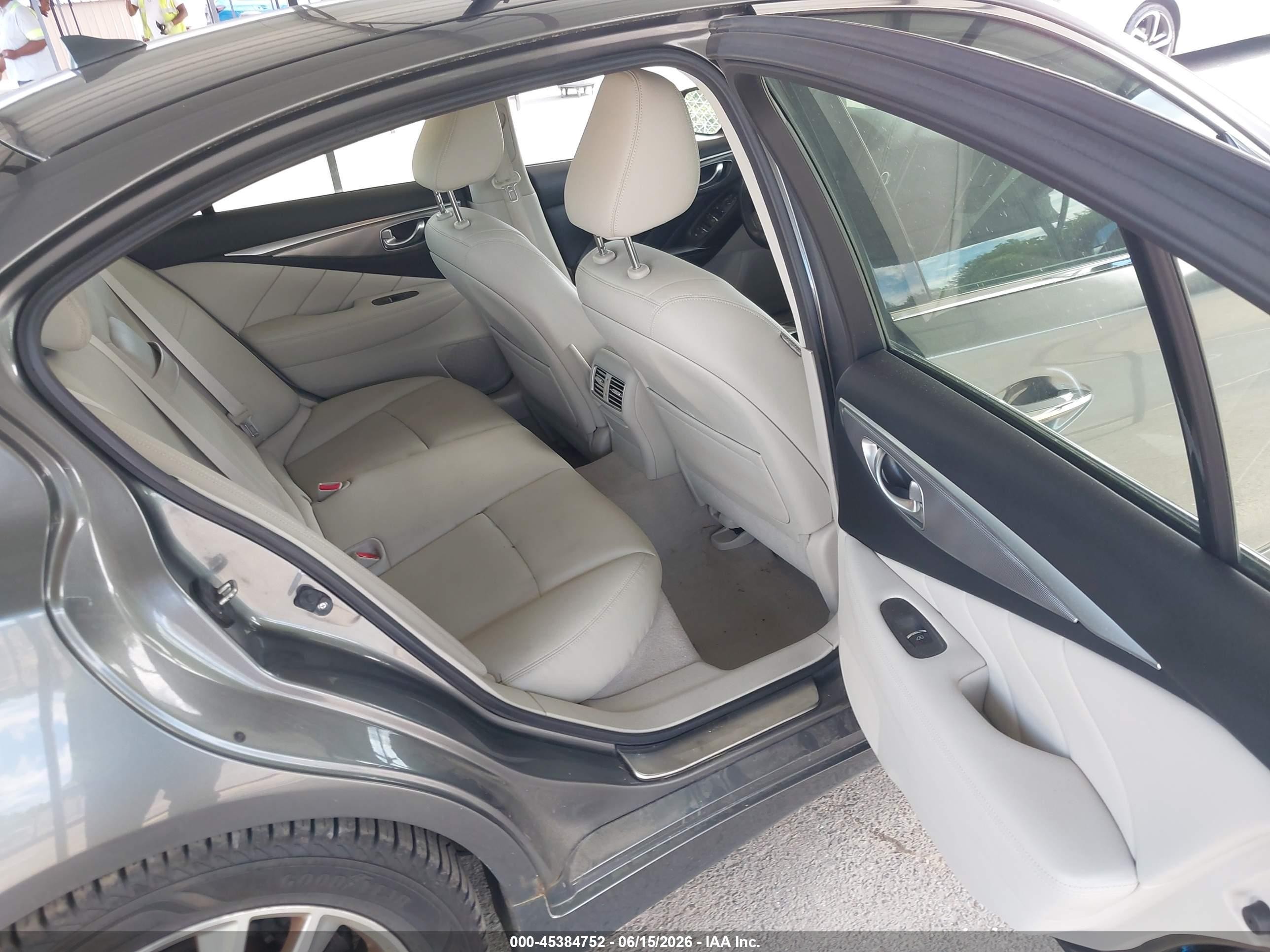2015 Infiniti Q50 Premium Gray vin: JN1BV7AR9FM408338