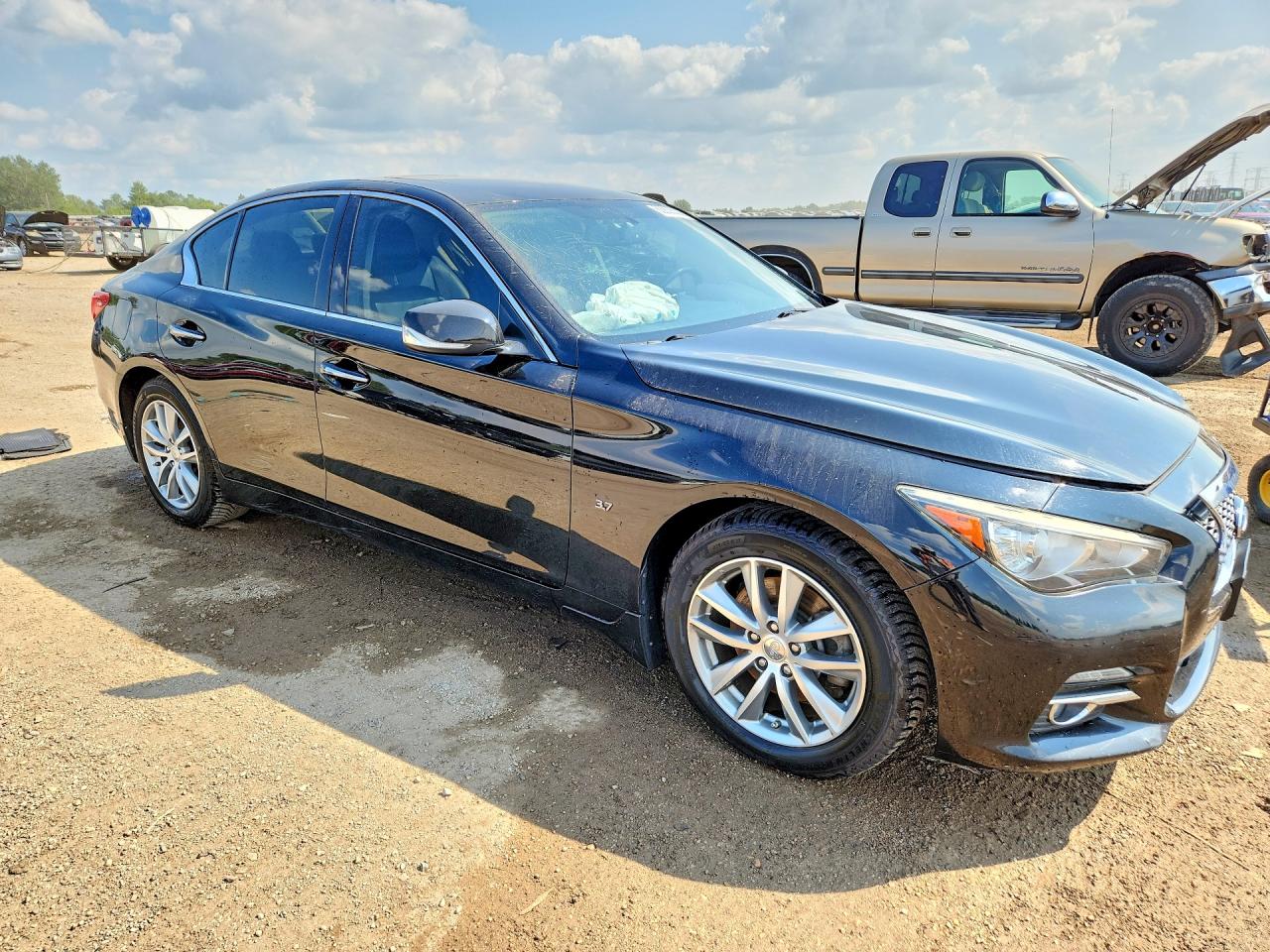 2015 Infiniti Q50 Premium Black vin: JN1BV7AR9FM415371