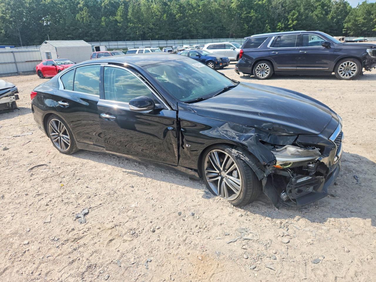 2015 Infiniti Q50 Sport Black vin: JN1BV7AR9FM416665