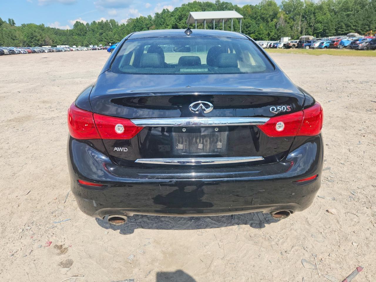 2015 Infiniti Q50 Sport Black vin: JN1BV7AR9FM416665