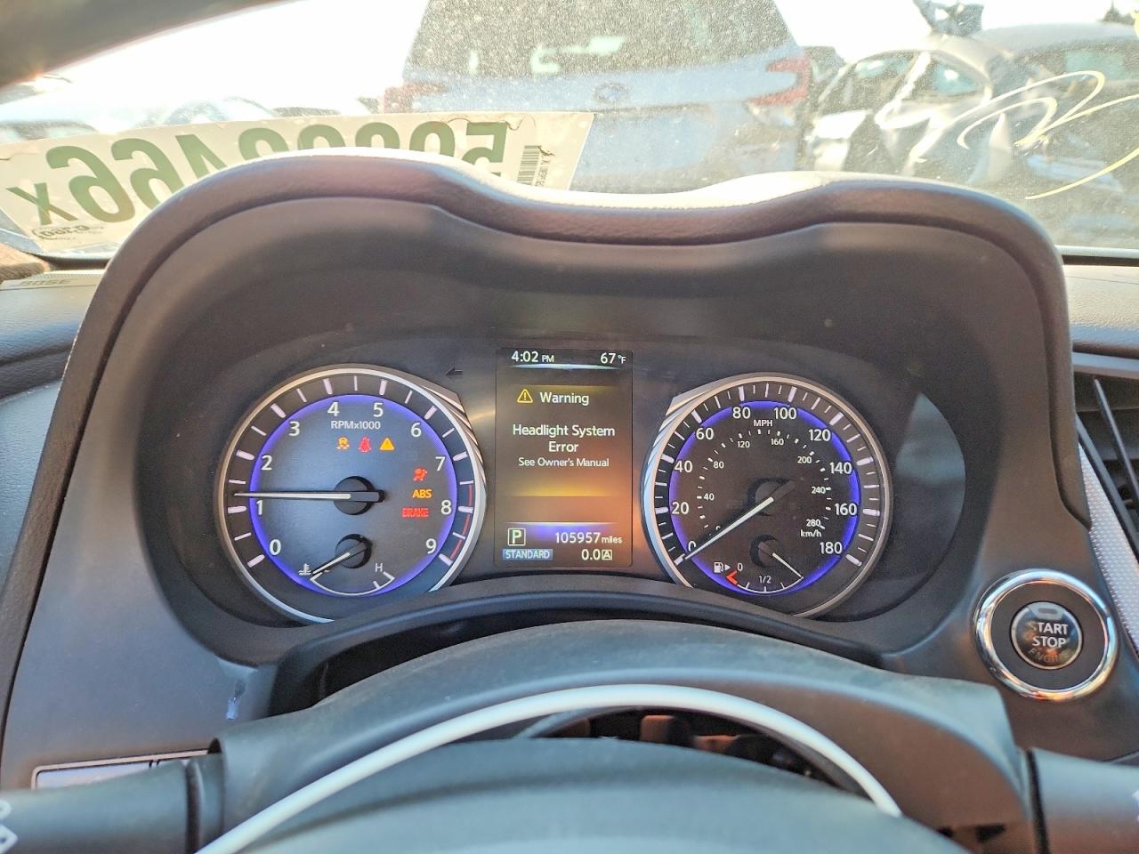 2015 Infiniti Q50 Premium White vin: JN1BV7AR9FM417038