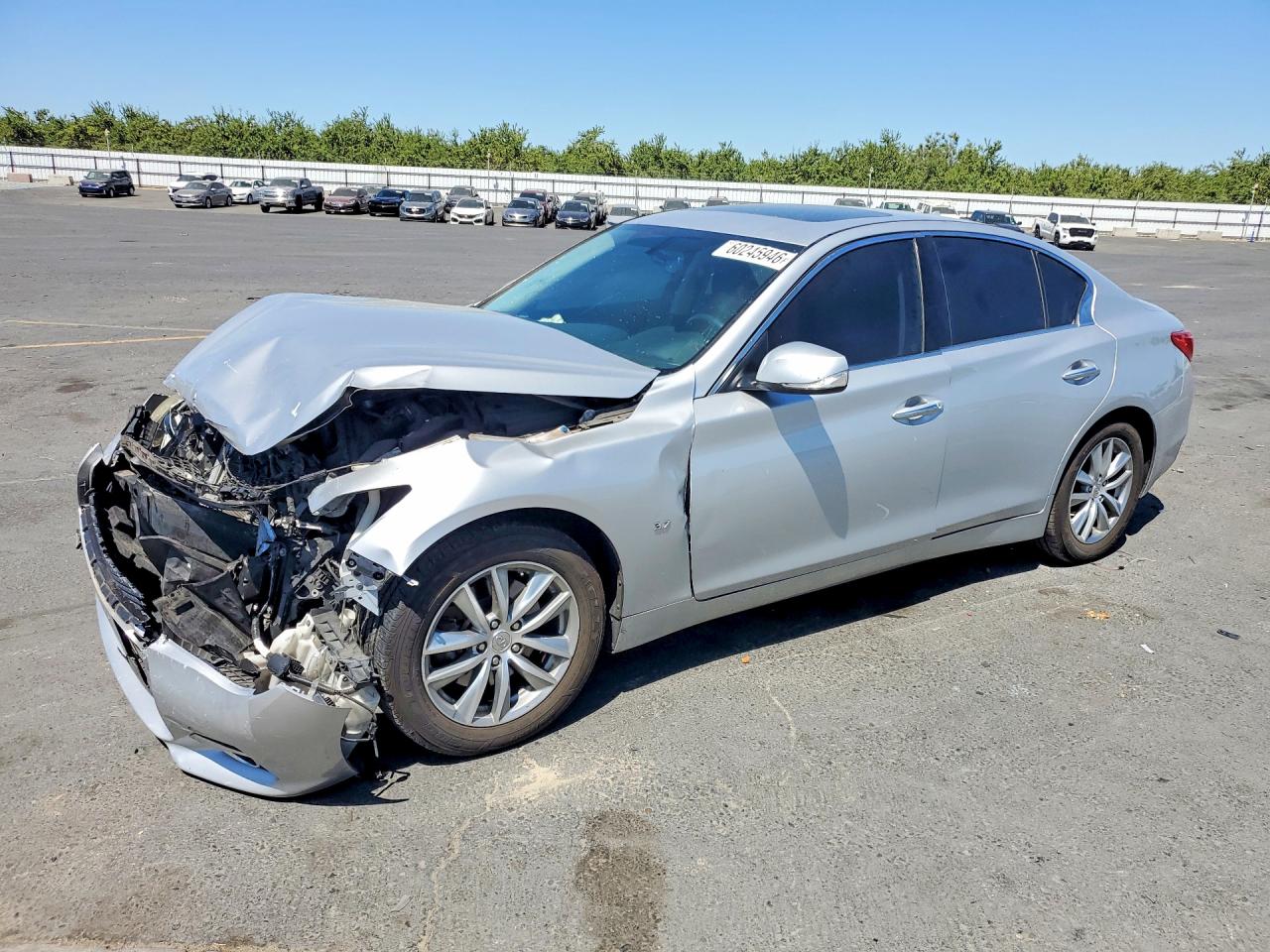 2015 Infiniti Q50 Premium Silver vin: JN1BV7AR9FM421803