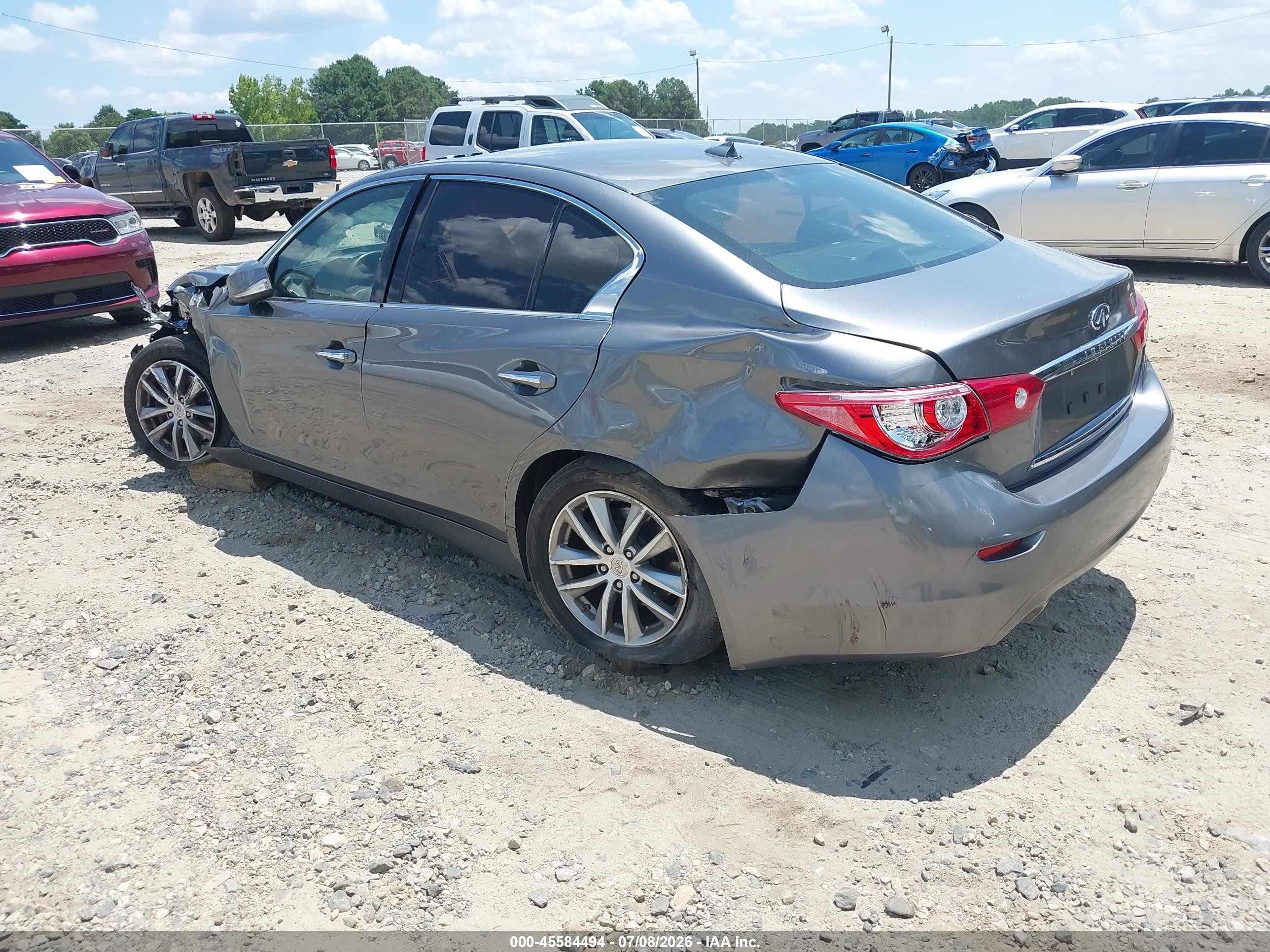 2015 Infiniti Q50 Premium Gray vin: JN1BV7AR9FM421865