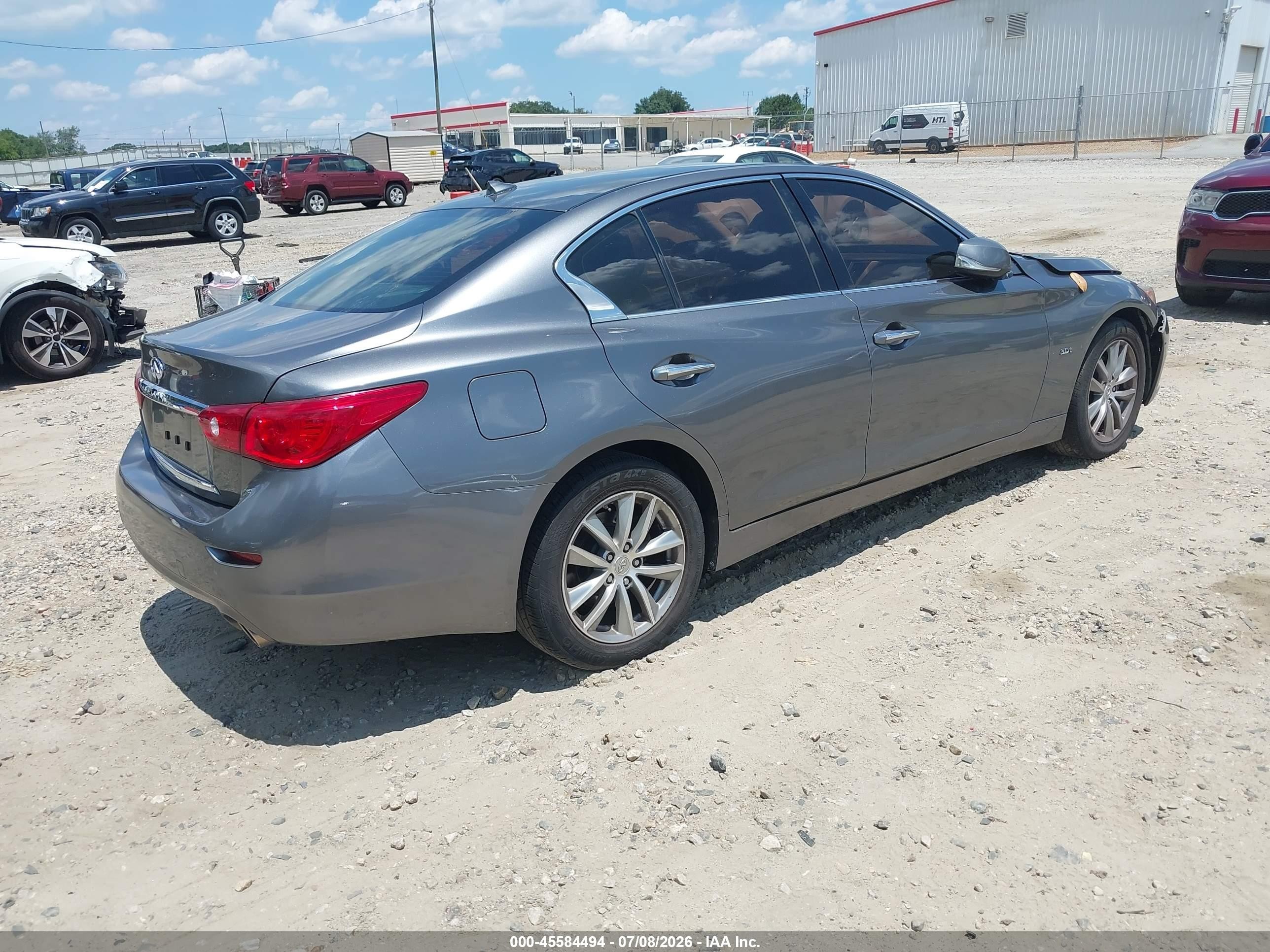 2015 Infiniti Q50 Premium Gray vin: JN1BV7AR9FM421865