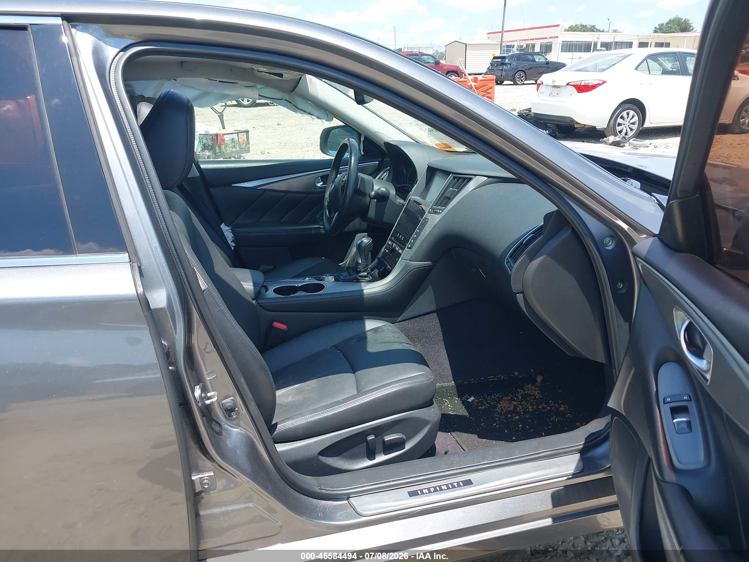 2015 Infiniti Q50 Premium Gray vin: JN1BV7AR9FM421865