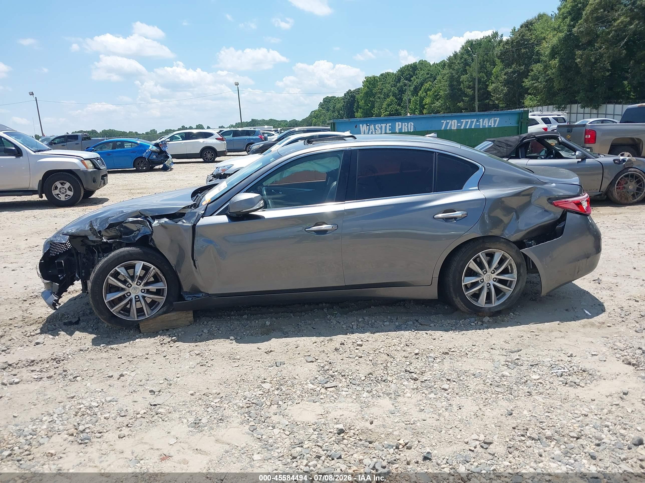 2015 Infiniti Q50 Premium Gray vin: JN1BV7AR9FM421865