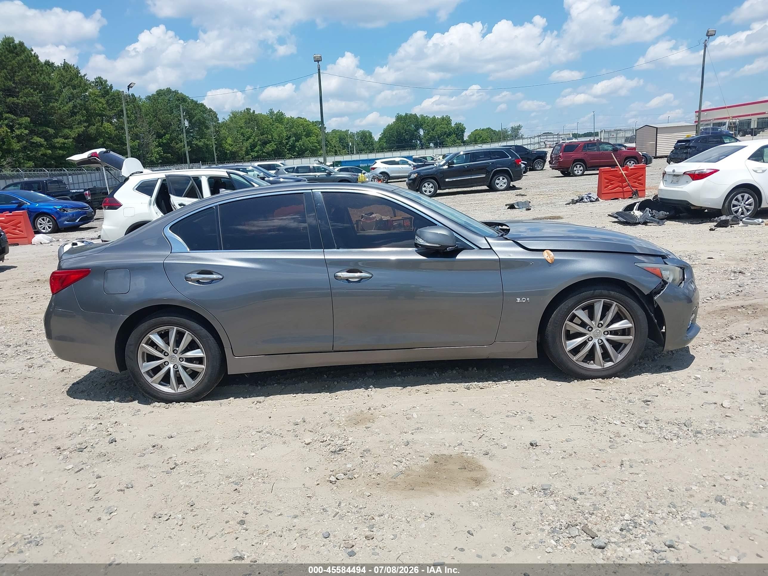 2015 Infiniti Q50 Premium Gray vin: JN1BV7AR9FM421865