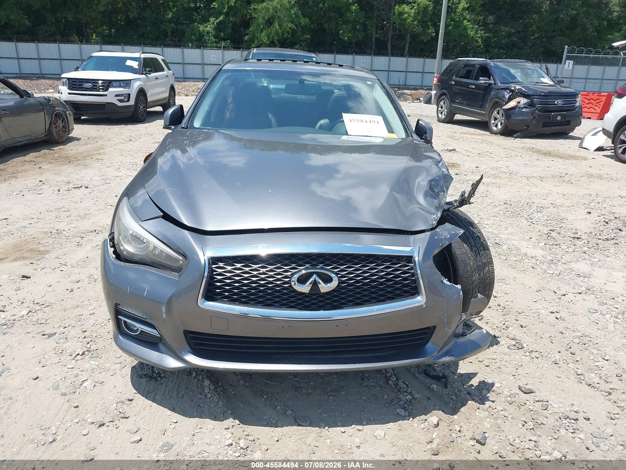 2015 Infiniti Q50 Premium Gray vin: JN1BV7AR9FM421865