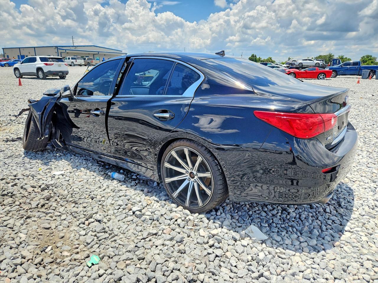 2014 Infiniti Q50 Base Black vin: JN1BV7ARXEM681948