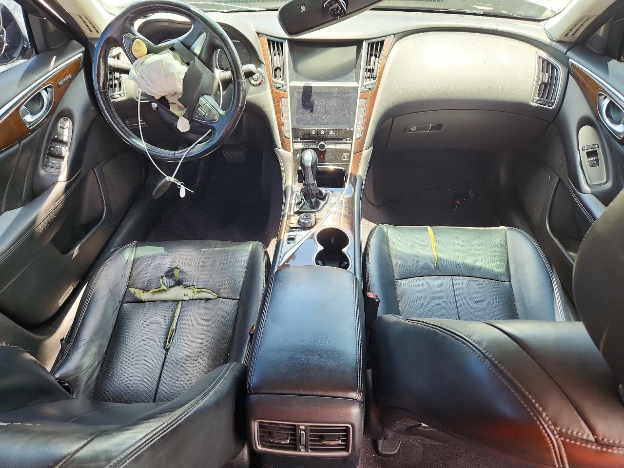 2014 Infiniti Q50 Base Black vin: JN1BV7ARXEM681948